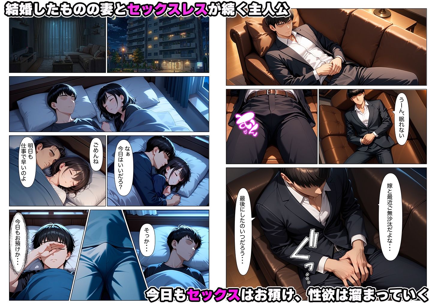 セックスレスで性欲爆発寸前の僕が真面目な新卒社員に射精管理されてしまう話 画像1