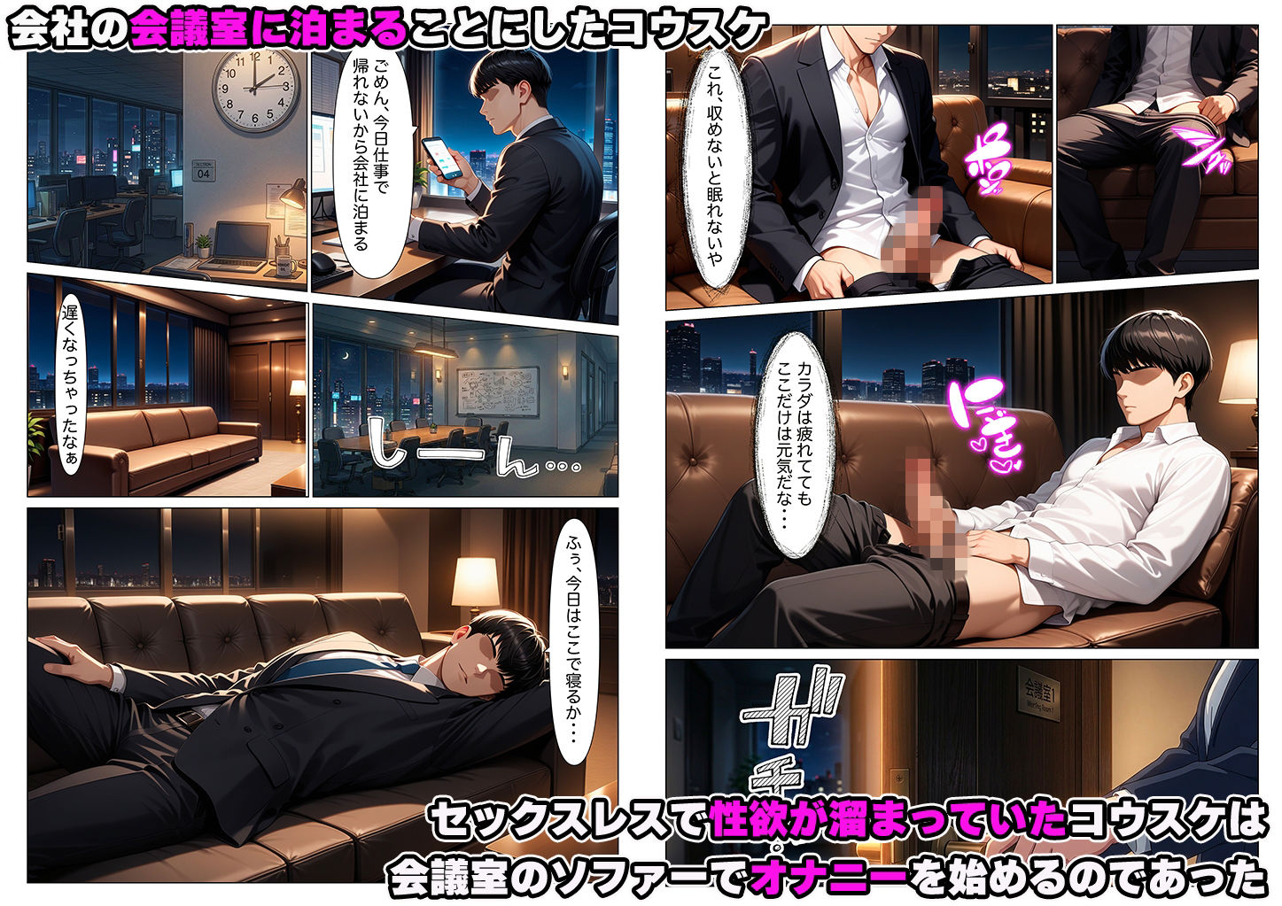 セックスレスで性欲爆発寸前の僕が真面目な新卒社員に射精管理されてしまう話 画像7