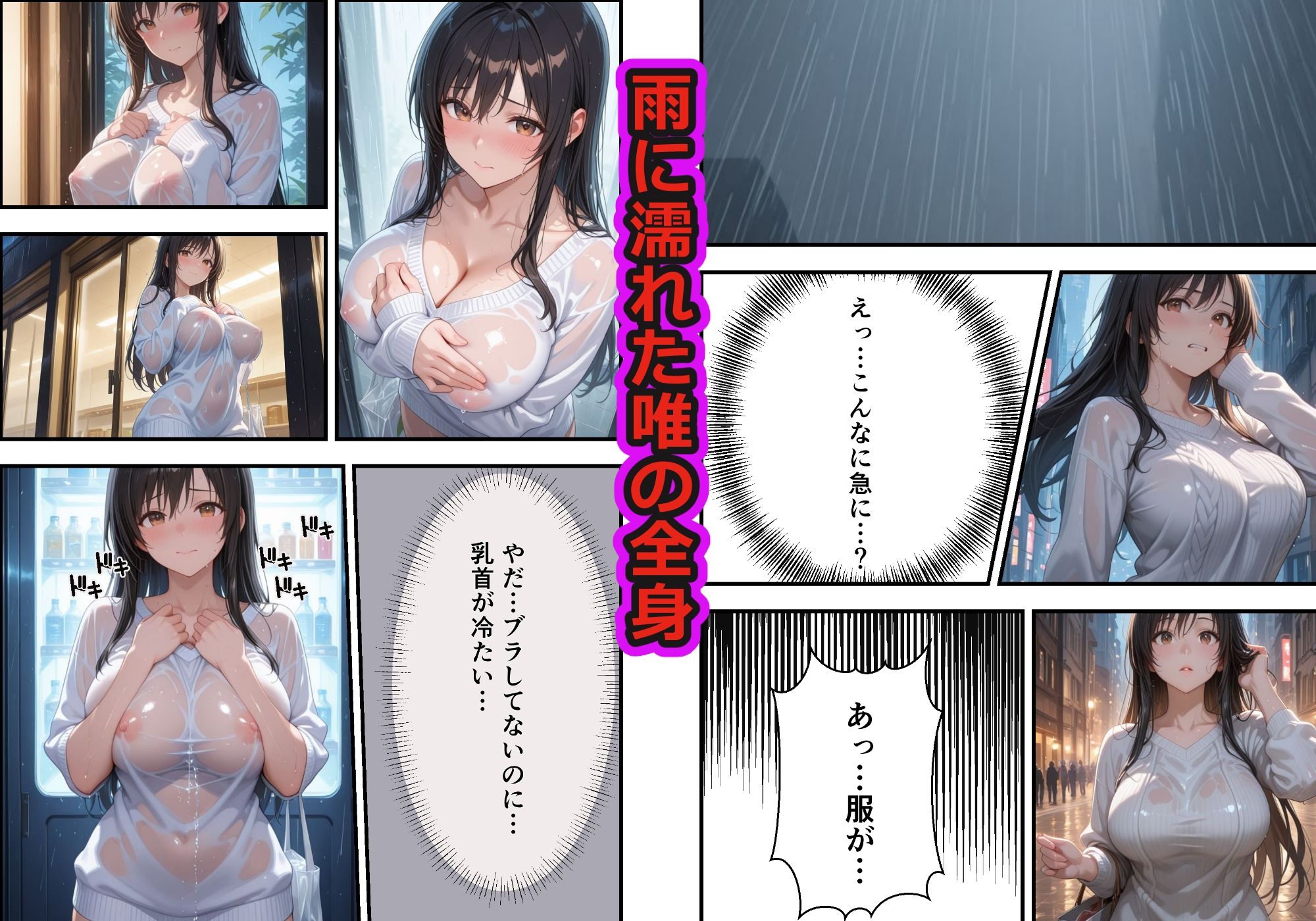 雨に濡れて透けたら…我慢の限界でした 画像2