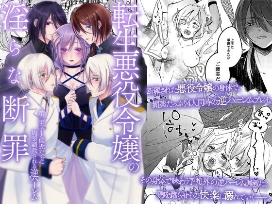 転生悪役令嬢の淫らな断罪〜第二王子と側近たちに媚薬調教される逆ハーレム〜のタイトル画像