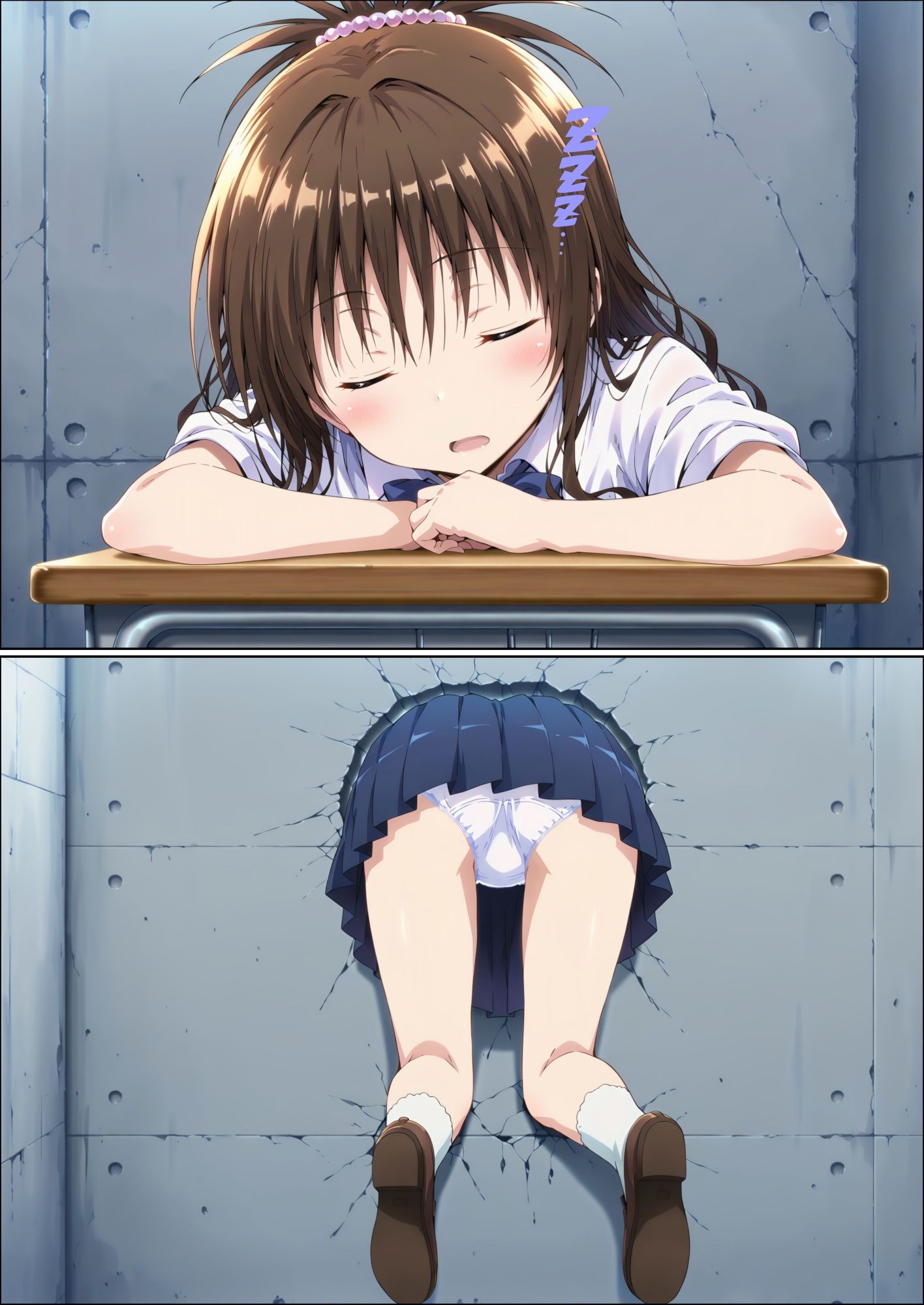 壁越しにエッチな物理実験をされる話！1