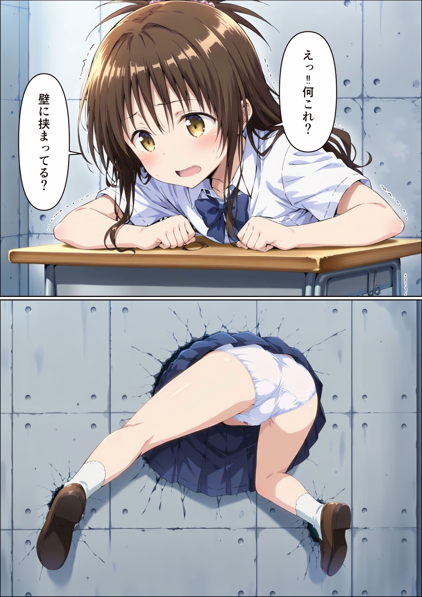 壁越しにエッチな物理実験をされる話！3