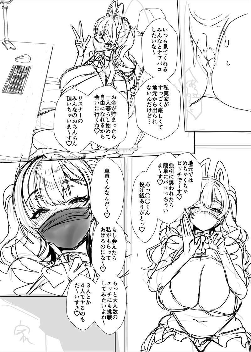 ビジネスビッチキャラでHな配信してるだけで本当（リアル）は処女なんですけど！ 裏垢女子
