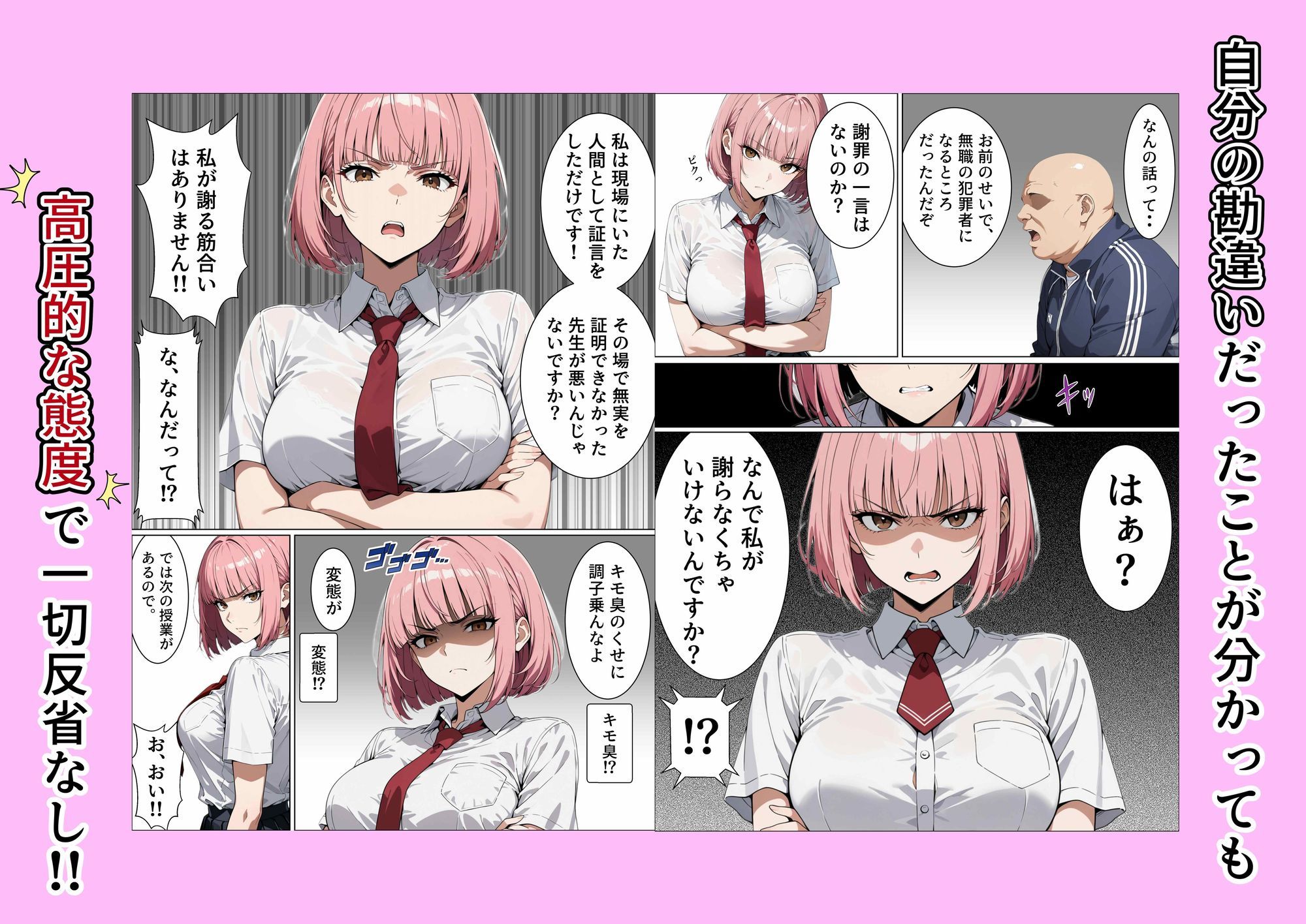 高圧的な一軍女子を乳首責めと強●フェラで分からせてアヘ顔ダブピ謝罪で快楽堕ちさせた話 画像3