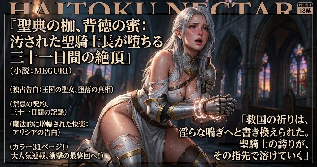 『聖典の枷、背徳の蜜:汚された聖騎士長が堕ちる三十一日間の絶頂』 画像4