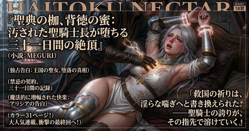 『聖典の枷、背徳の蜜:汚された聖騎士長が堕ちる三十一日間の絶頂』 画像5