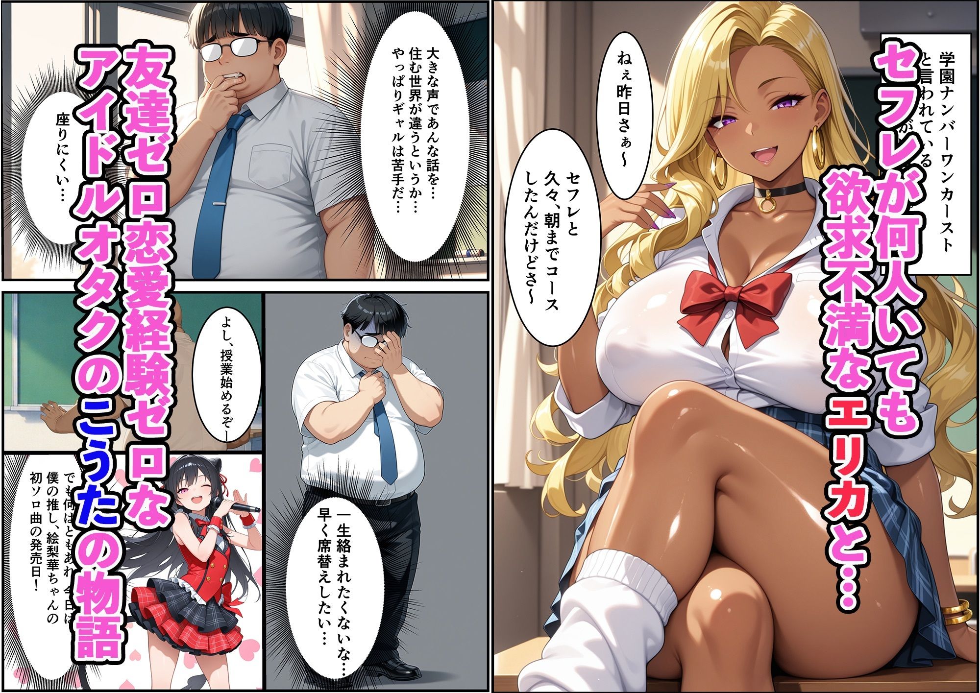 性欲強すぎるビッチなギャルが陰キャオタクに完堕ちする話 画像1