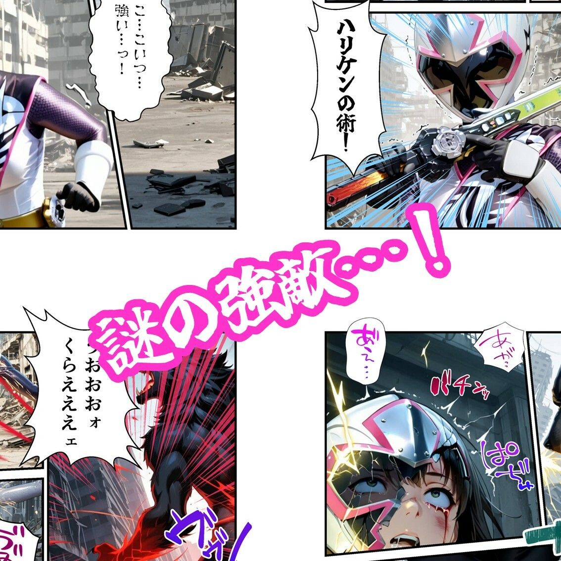 ひとひら敗北、白忍者 サンプル1