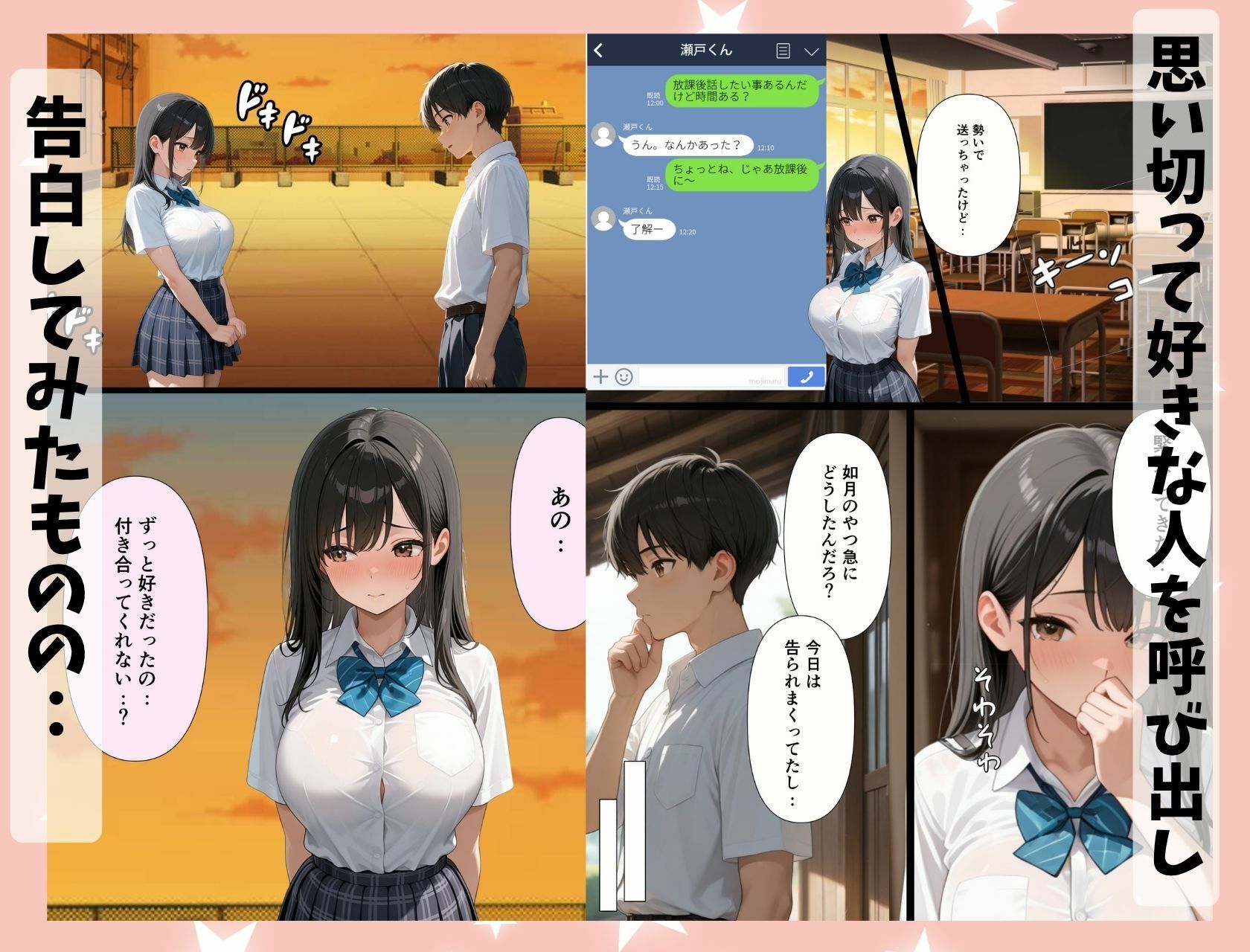 ギャルなぎさちゃん。黒髪清楚系にイメチェンし一途なご奉仕セックスで本命彼女に昇格しちゃう話 画像2
