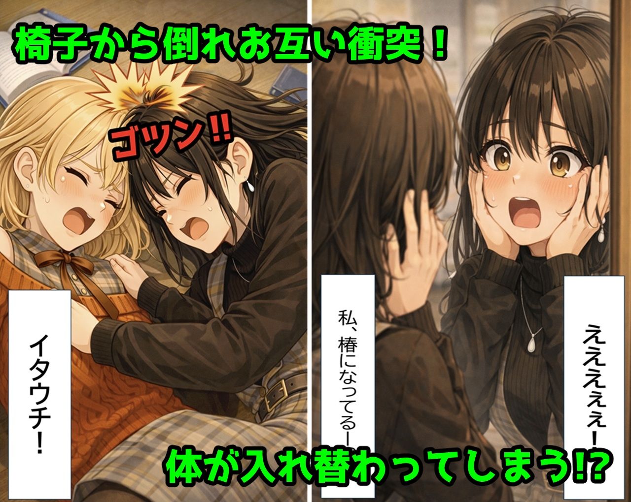 無防備すぎる同級生に、理性が追いつかなかった話 第10.5話「入れ替わったまま、戻れなくなった二人」 サンプル2