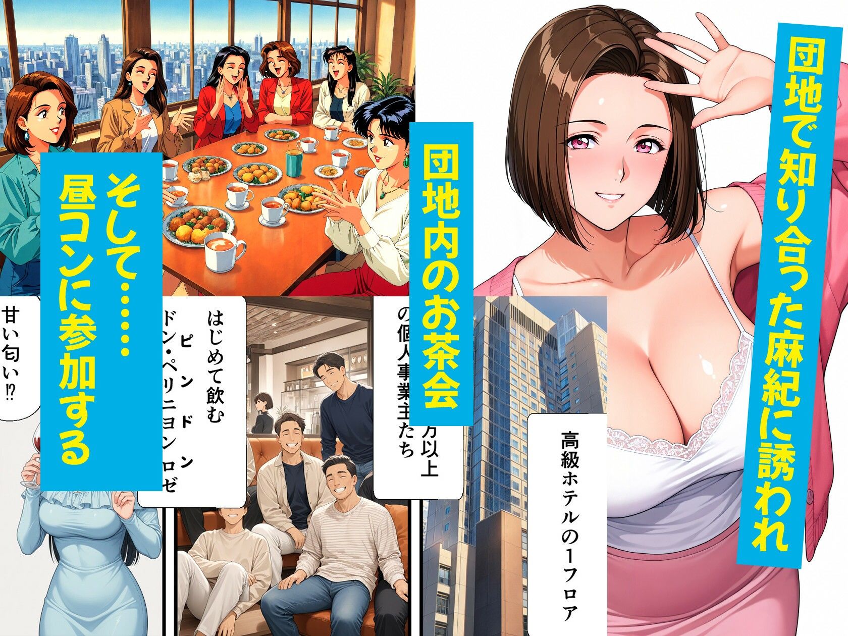 団地妻NTR2 -過程（Side B）-〜清楚妻が淫乱ビッチ妻に堕ちるまで〜 サンプル3
