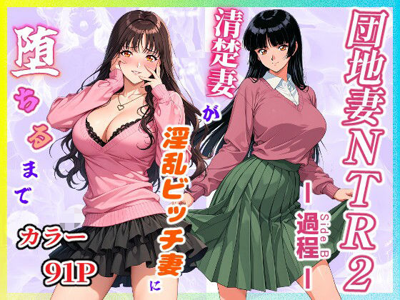 団地妻NTR2 -過程（Side B）-〜清楚妻が淫乱ビッチ妻に堕ちるまで〜【サークル闇鍋花火】