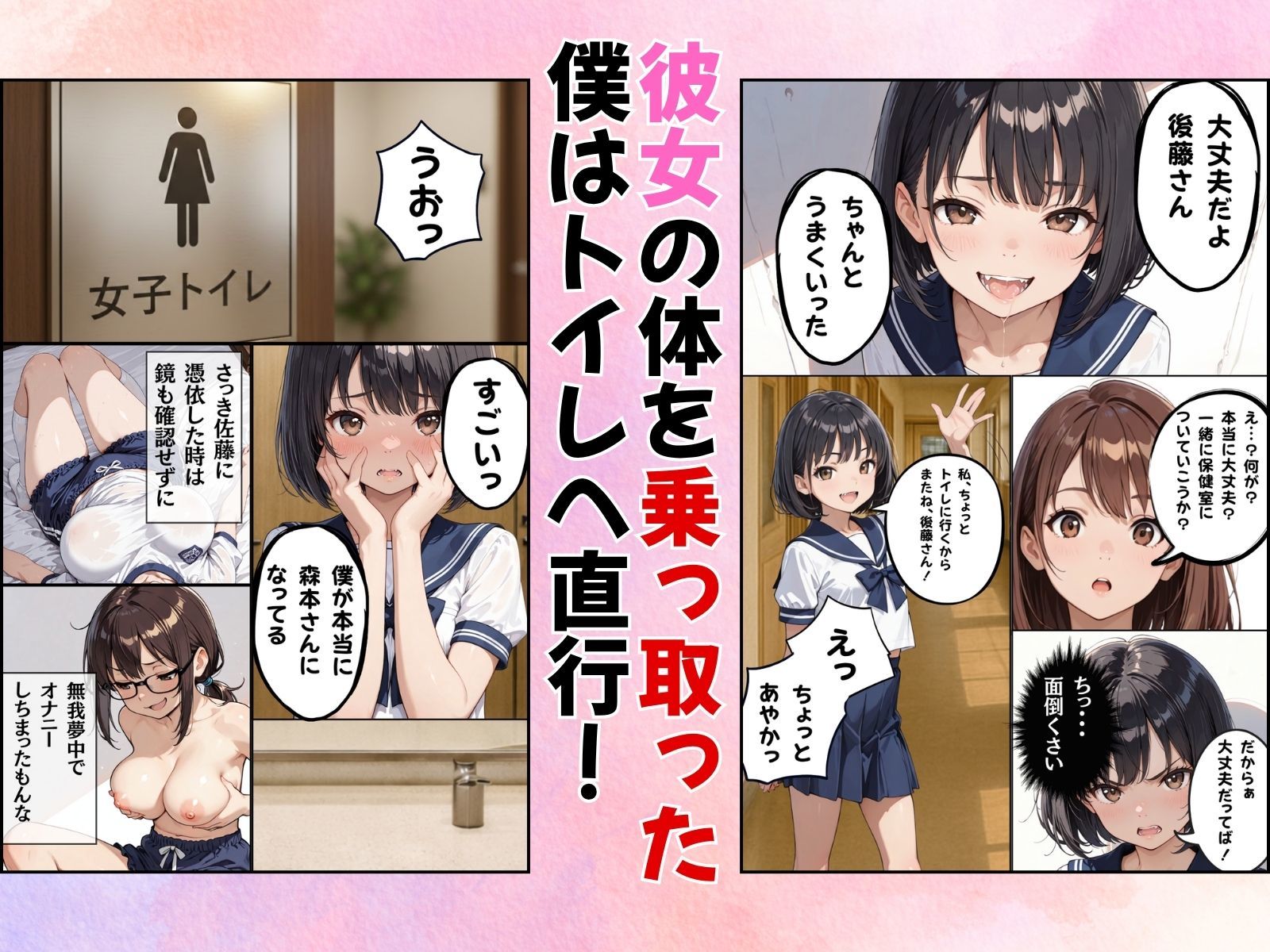 クラスのアイドルに憑依してむちゃくちゃオナニー＆セックスした話 画像3