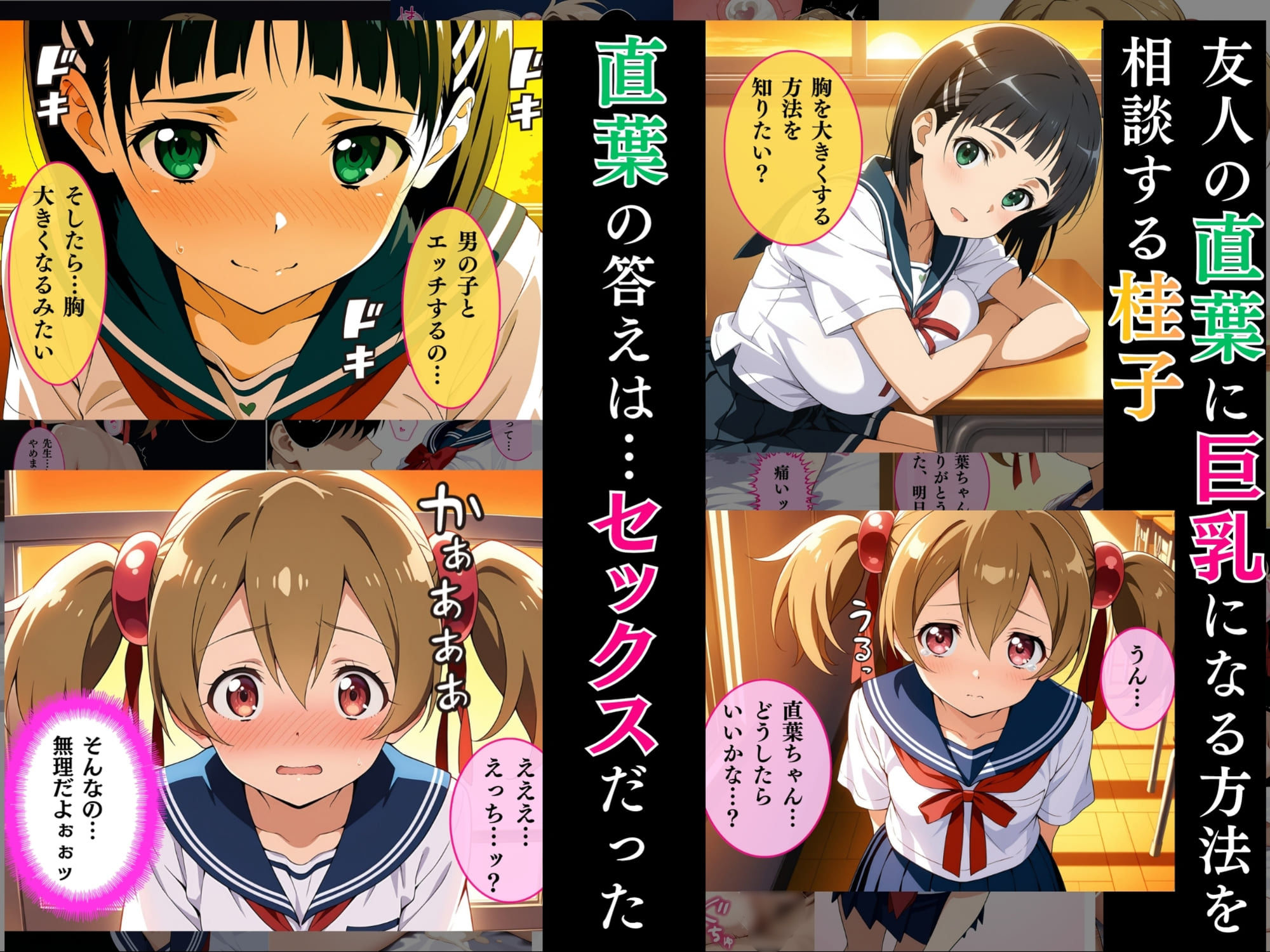 貧乳で悩んでいるシリカちゃんが学校でセックスする話 画像2