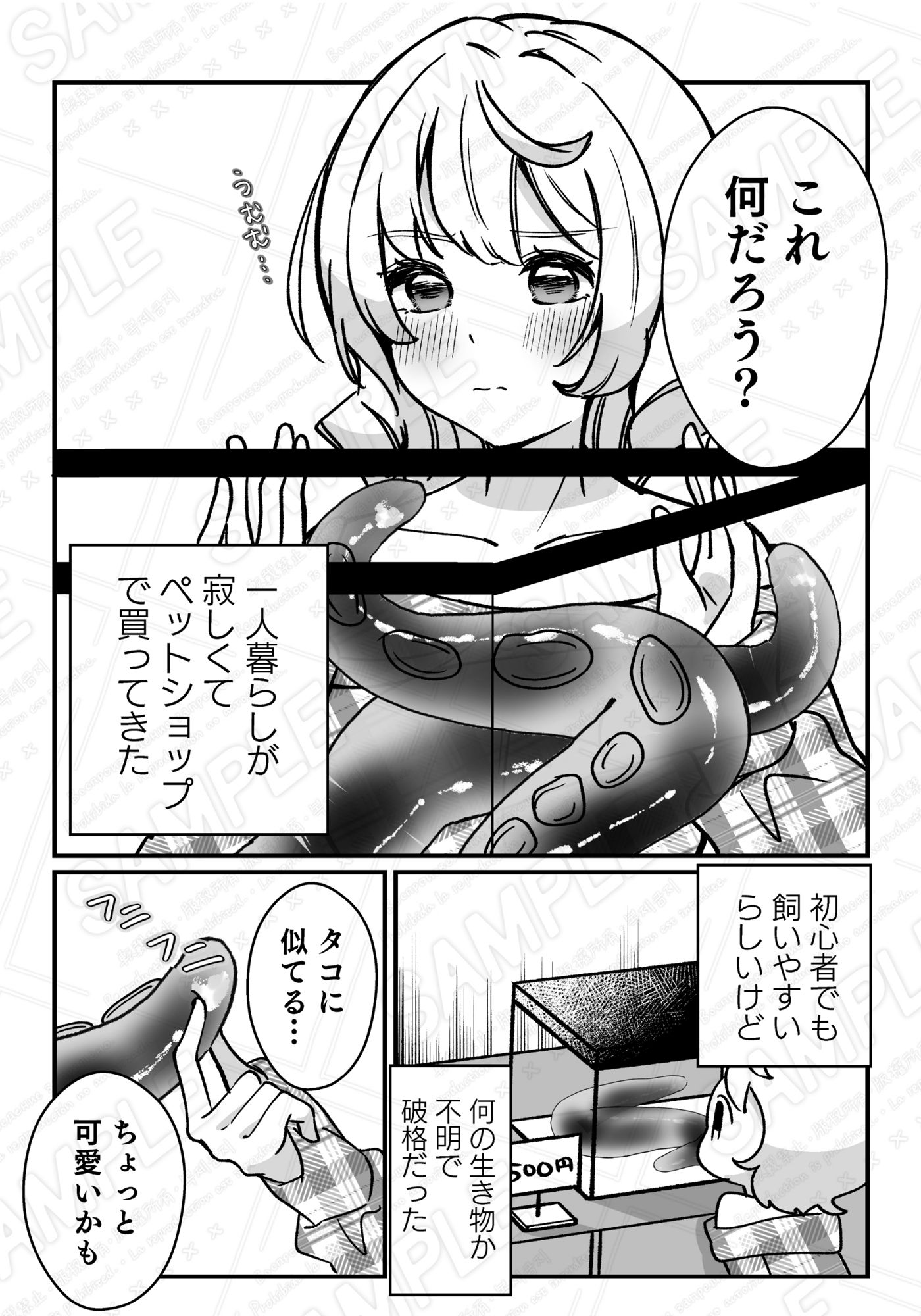 ペットを飼ったら触手の淫魔に襲われちゃいました 画像1