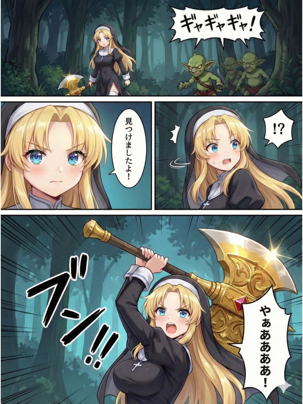 異世界で純粋金髪むちむちシスターがおちんぽをしごいてくれて好き放題中出しさせてくれる濃厚甘やかし射精♪ サンプル2
