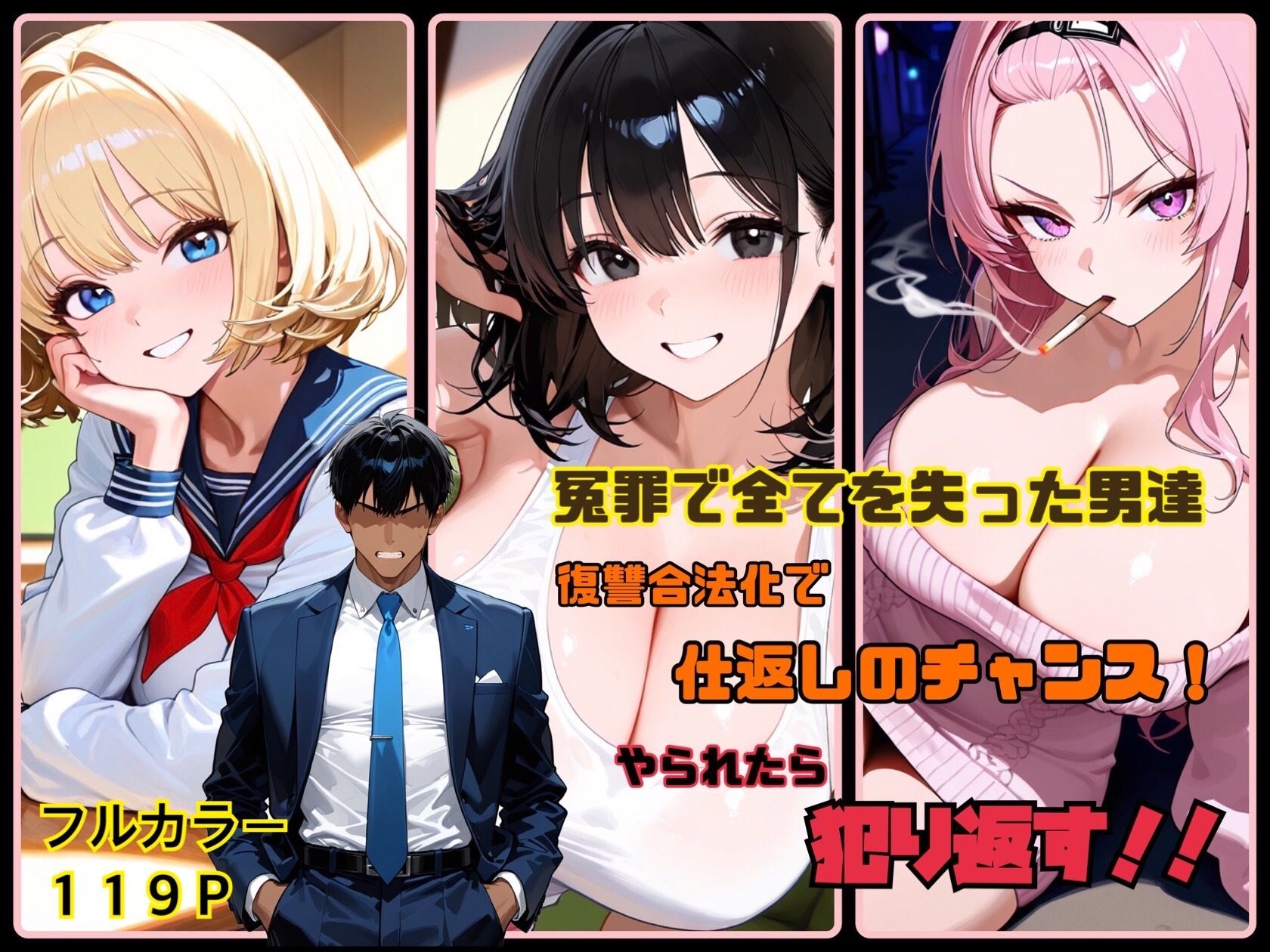 冤罪で全てを失った男達  復讐合法化で仕返しのチャンス！  やられたら犯り返す！！ 画像1