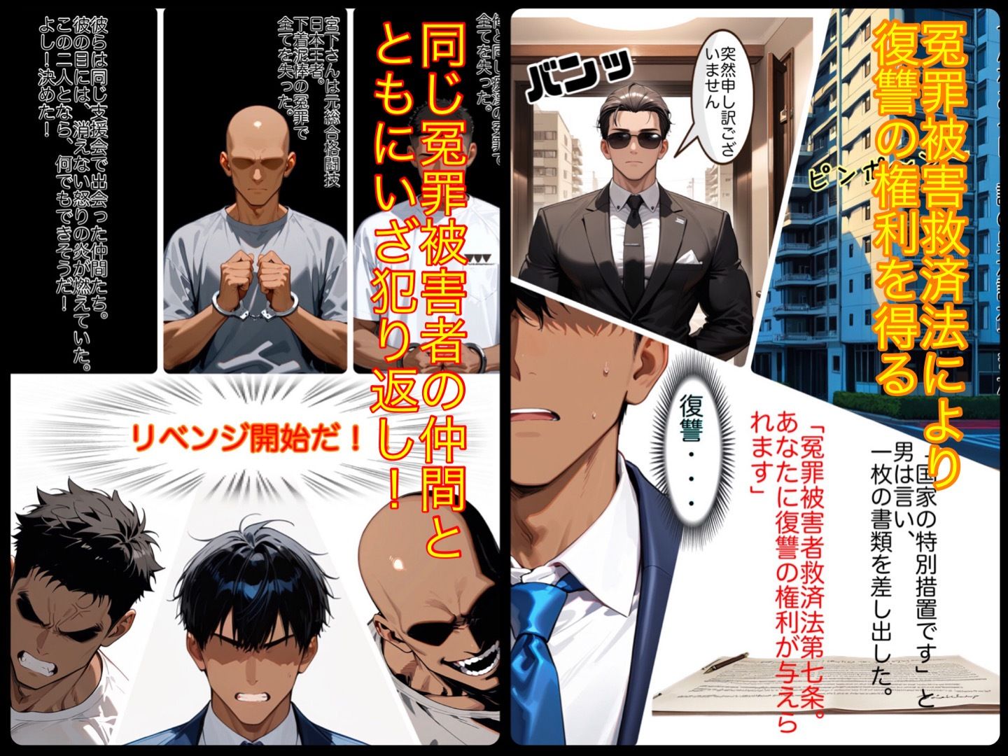 冤罪で全てを失った男達  復讐合法化で仕返しのチャンス！  やられたら犯り返す！！ 画像3