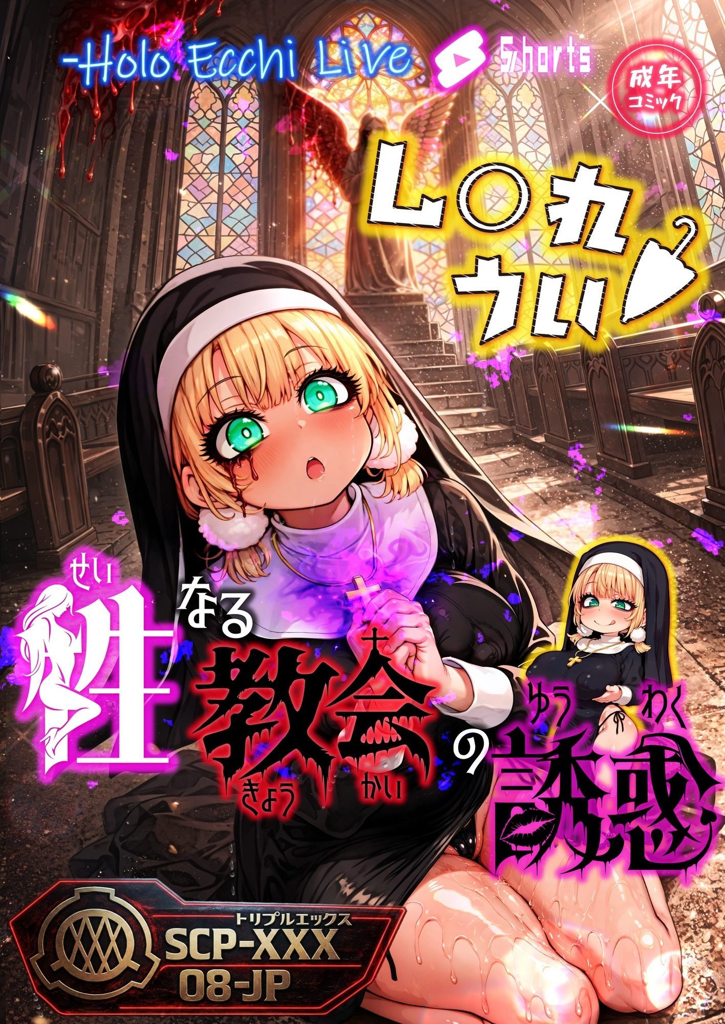 ほろえっちらいぶ し◯れうい 性なる教会の誘惑 SCP-XXX-08-JP サンプル1