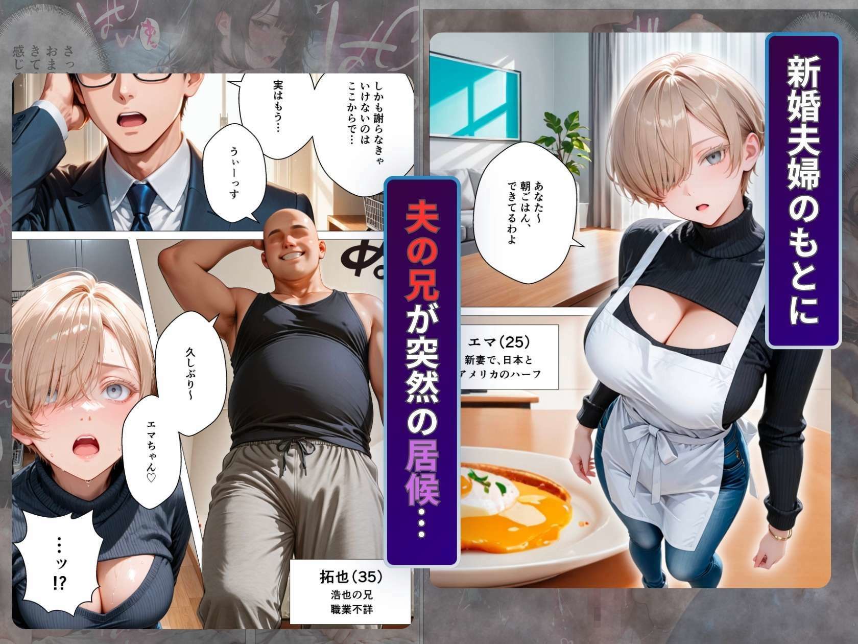 キモ義兄と強●同居〜初めてのデカチンで汗だく本気セックス、乳首ビンビン放尿アクメに堕ちた新妻〜 サンプル1