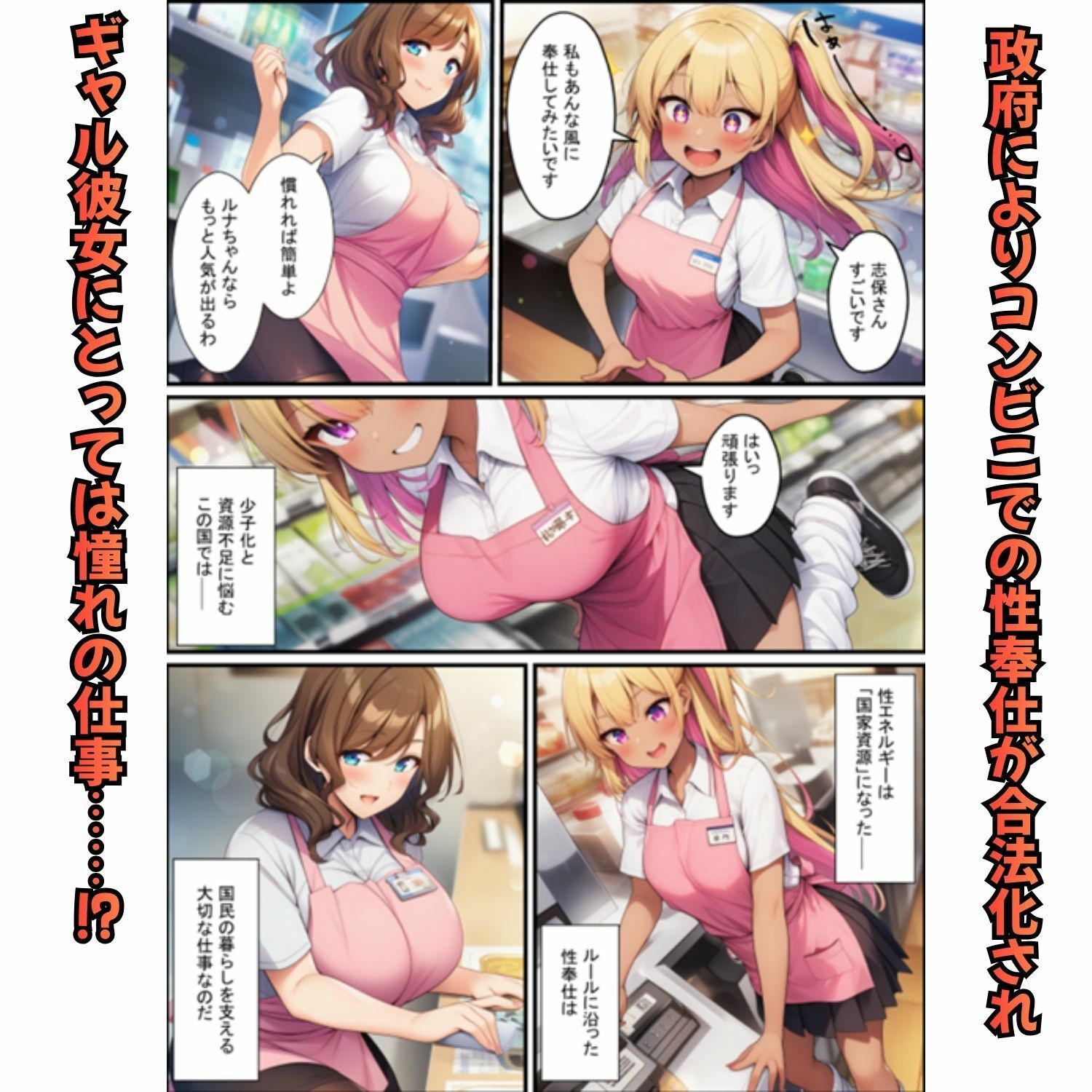 コンビニ寝取られギャル彼女  勤務中に客が僕の目の前で恋人に中出し 画像3
