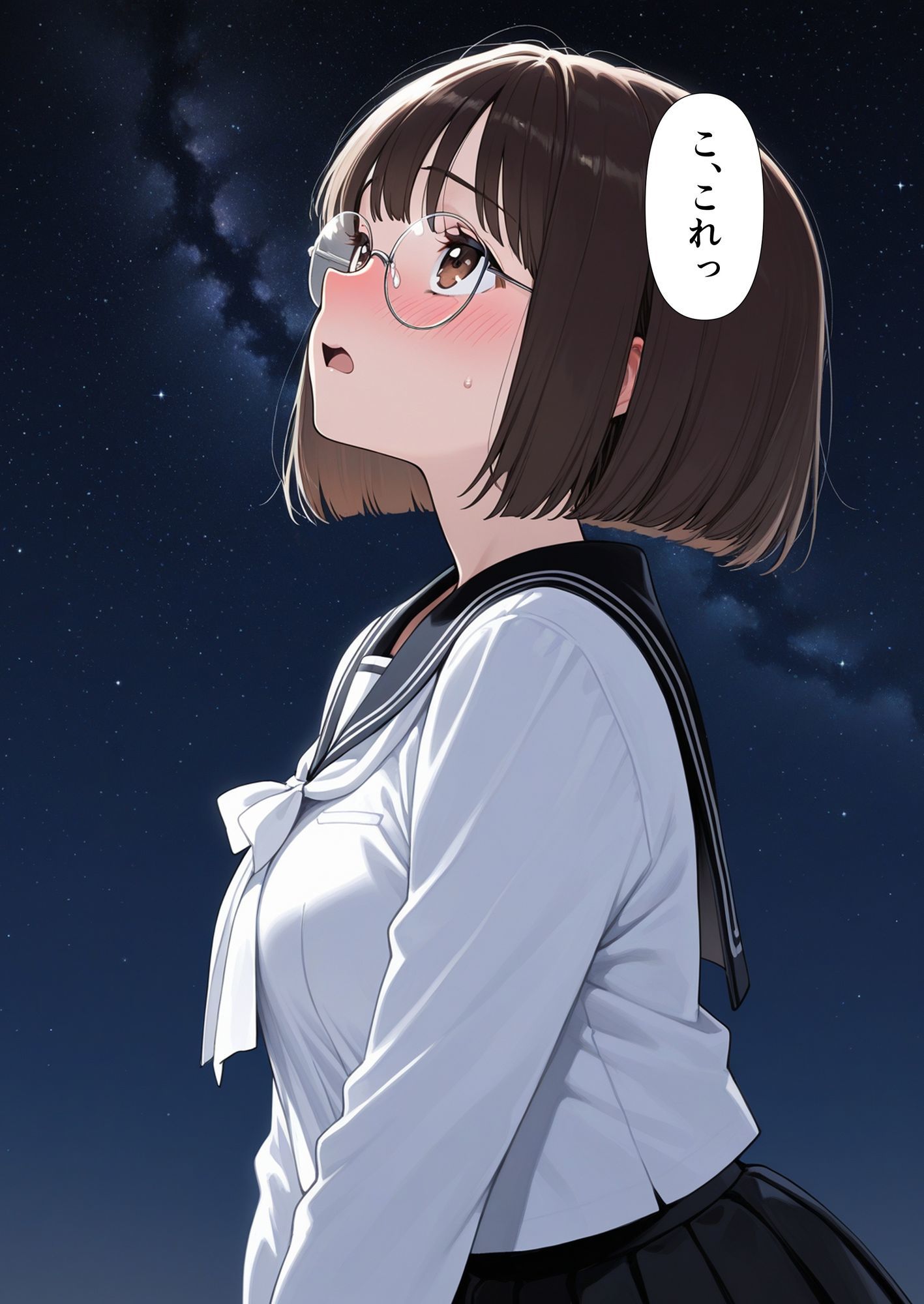地味眼鏡の幼馴染と夏祭りデートしたら交尾することになった 画像4