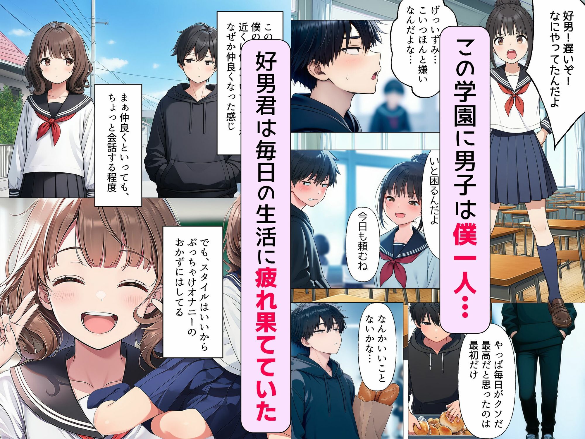 【漫画】僕が神アプリを使って女子全員とやっちゃった話2