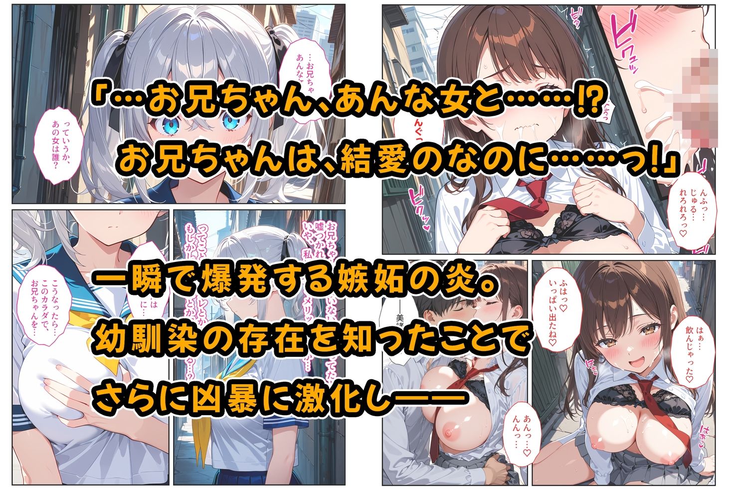 義妹ができたら幼馴染が嫉妬爆発！〜義妹と幼馴染のW爆乳ハーレム中出しセックス〜 画像5