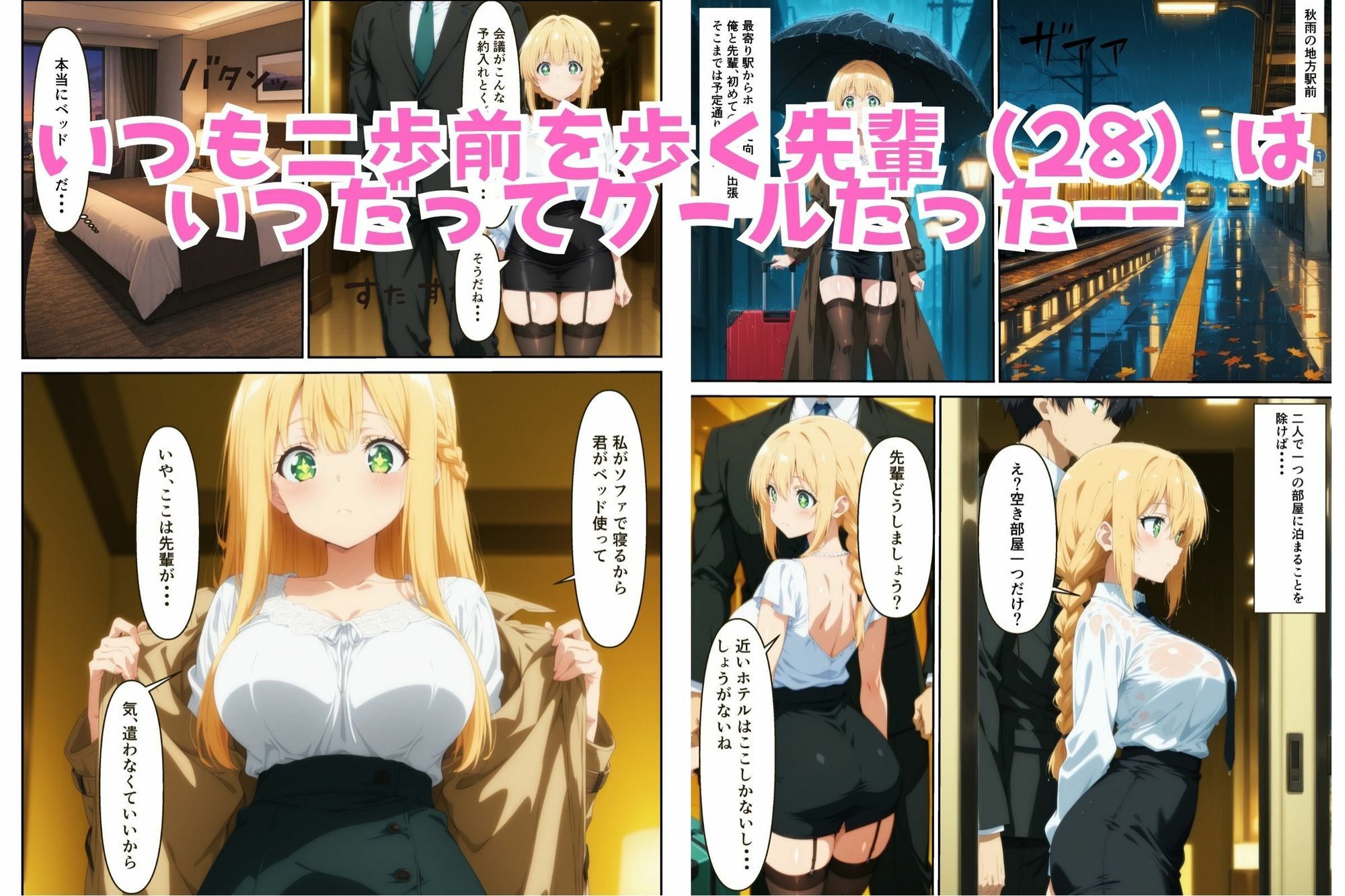 企業スパイの先輩と口止めセックスした件 画像1