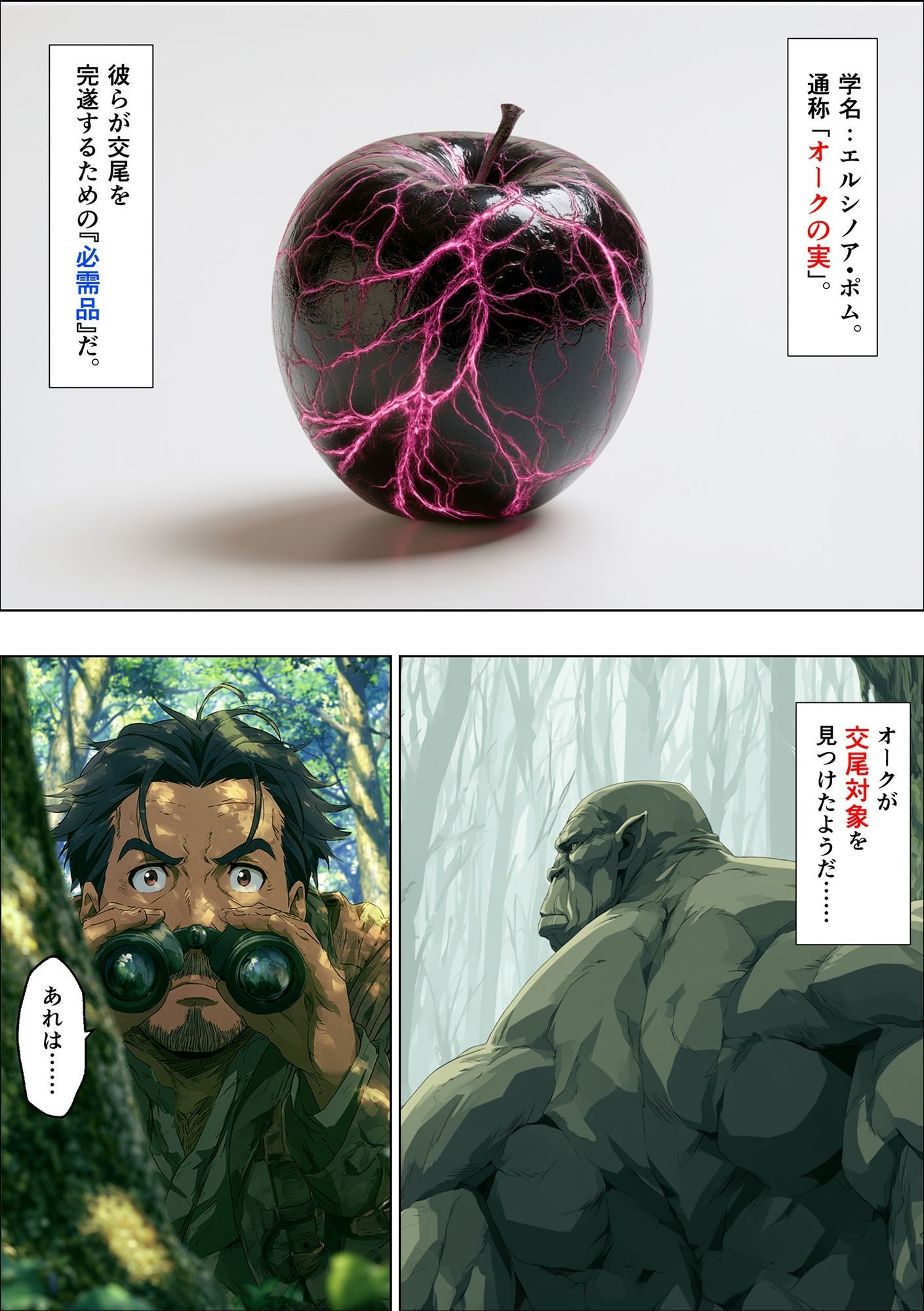 オークの種付け調査記録 〜エルフを妊娠させるまで〜 サンプル4