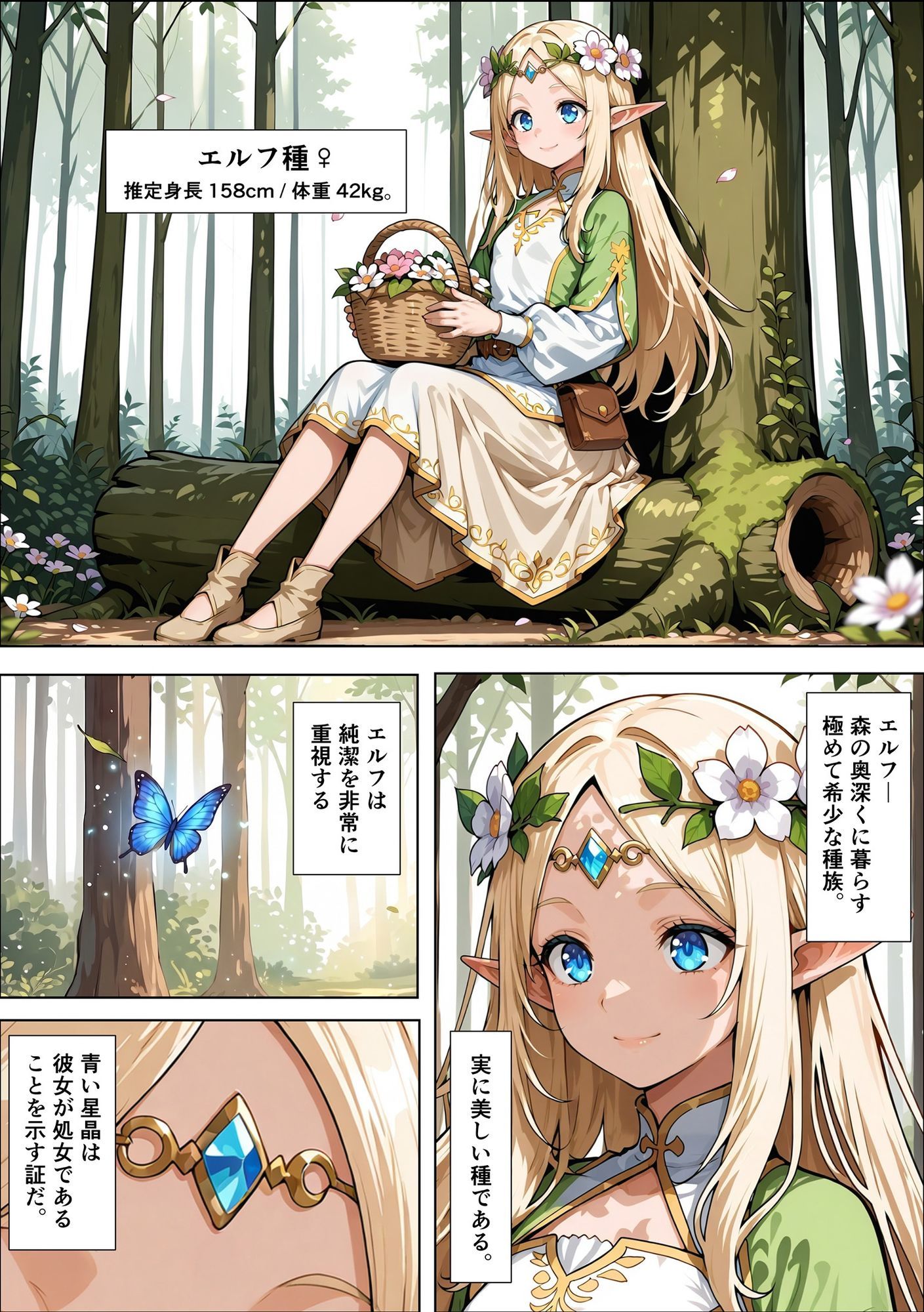 オークの種付け調査記録 〜エルフを妊娠させるまで〜 サンプル5