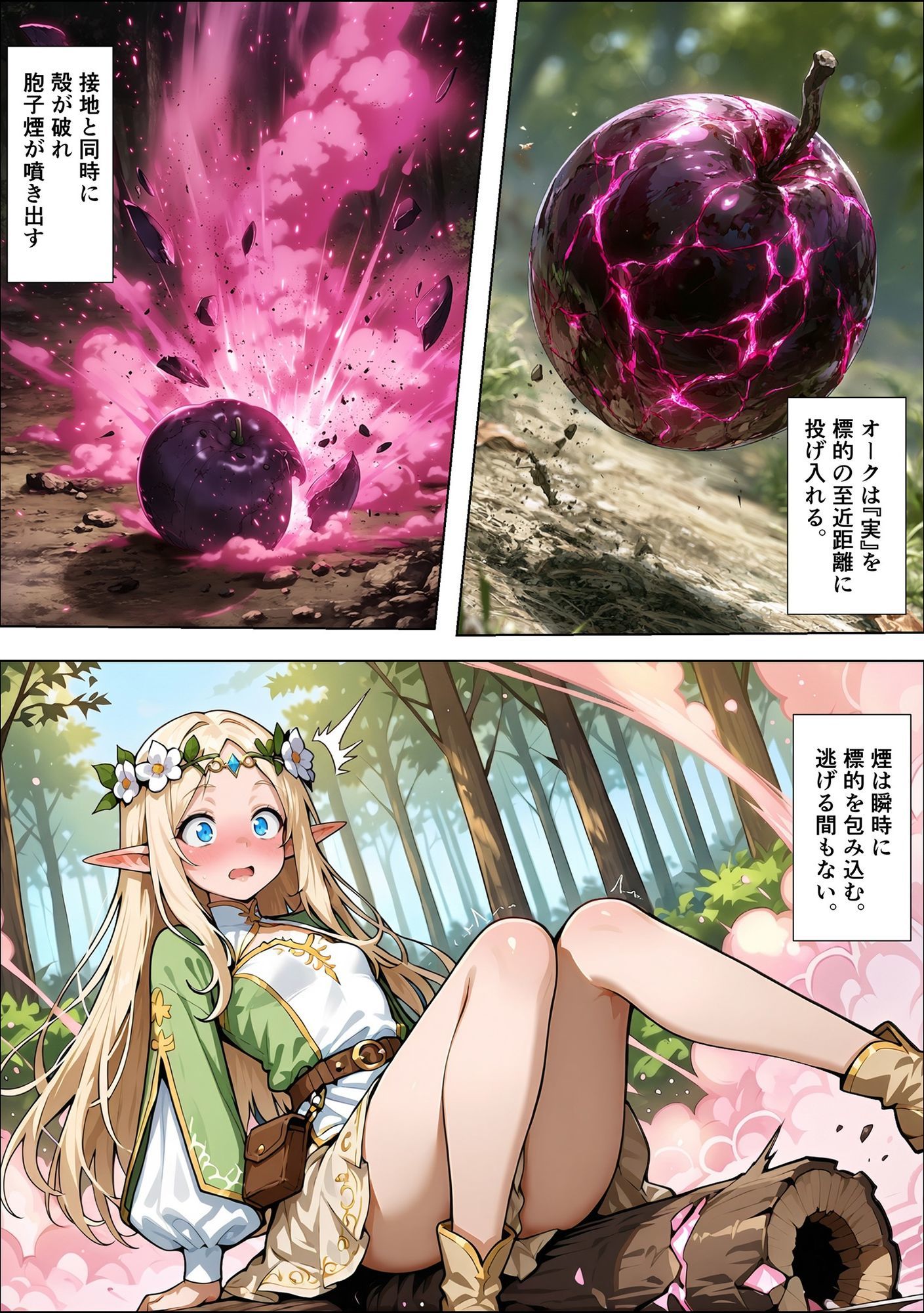 オークの種付け調査記録 〜エルフを妊娠させるまで〜 サンプル8