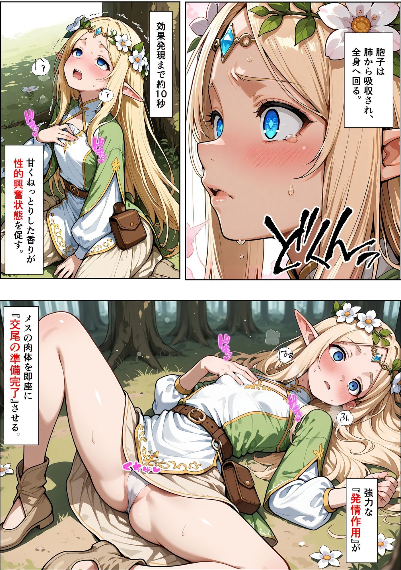 オークの種付け調査記録 〜エルフを妊娠させるまで〜 サンプル9
