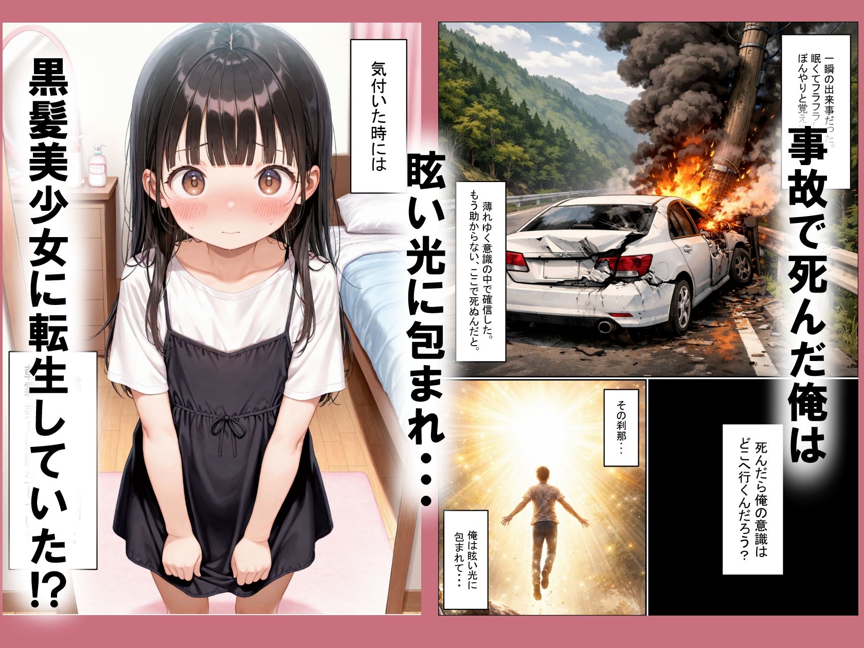事故で死んだ俺、転生したら美少女だった件。女の子として 幼馴染と幸せになります!1