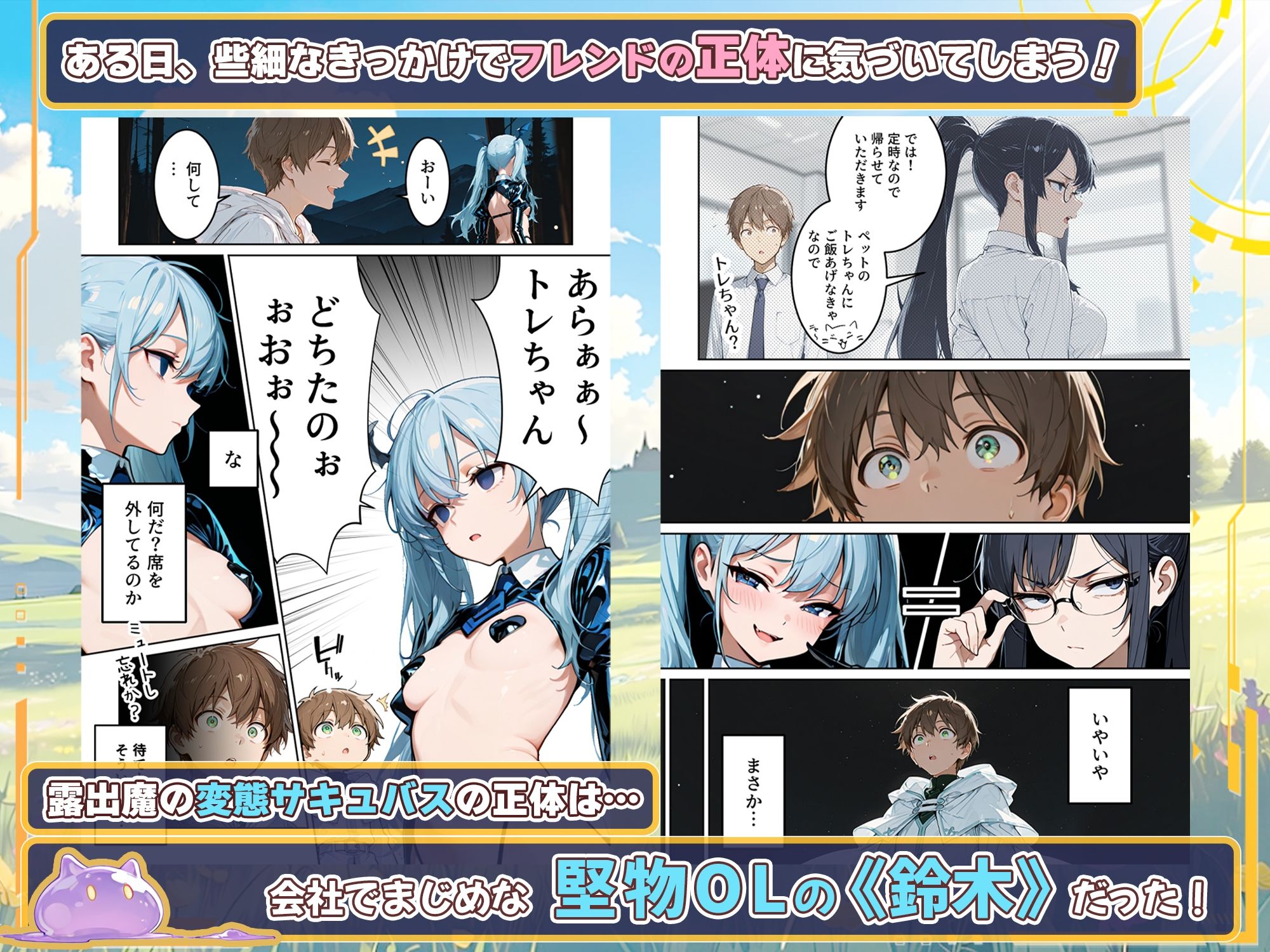 【エロ漫画】ネトゲでパーティー組んでたエロいフレンドの正体が会社の同僚だった件4