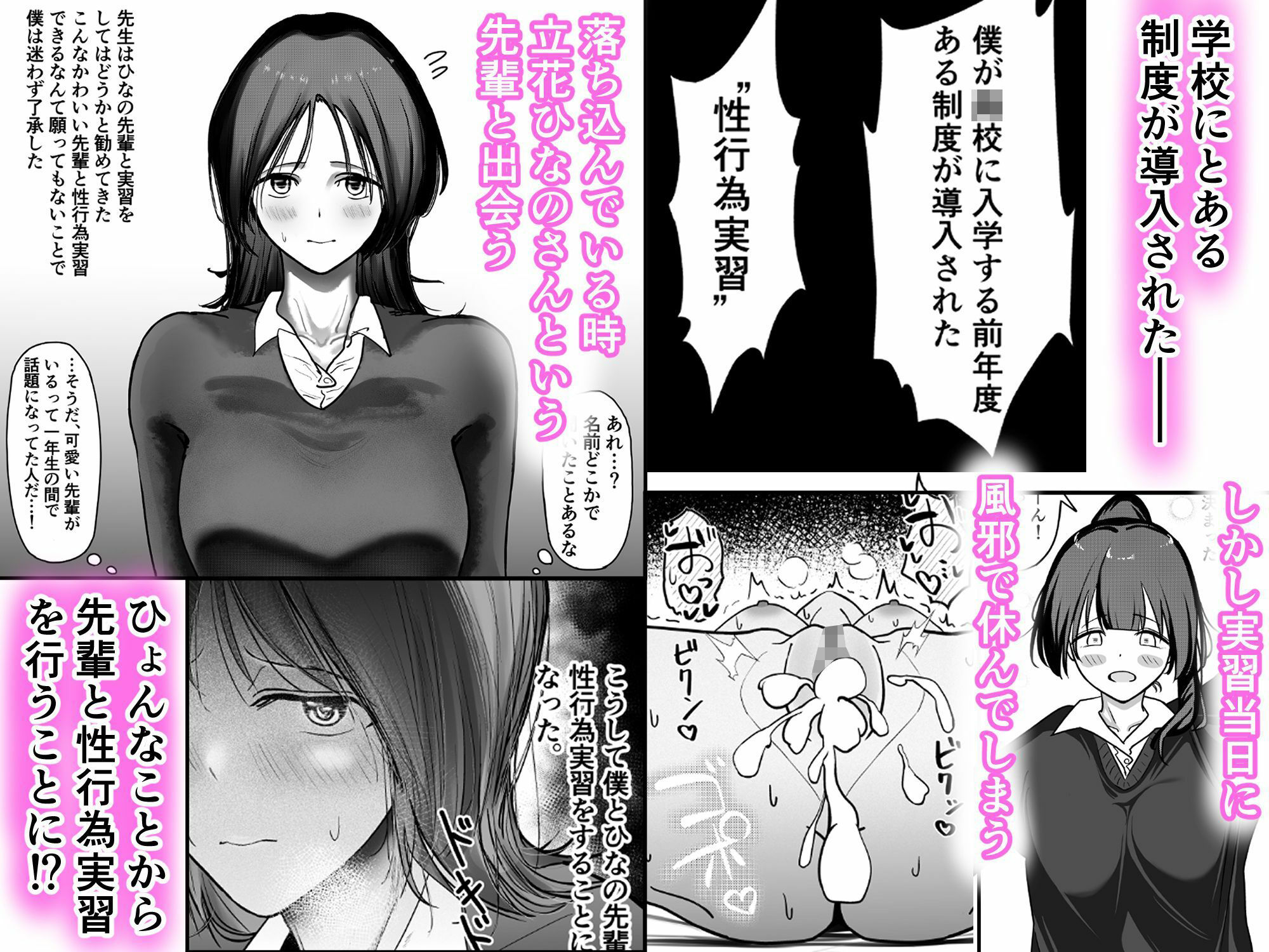 最初は緊張で話もできなかった先輩が童貞君の中出しを許しちゃう話 サンプル1