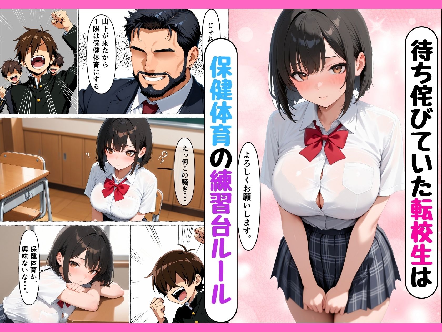 転校生のま●こ開発ー仕組まれた保健体育で中出しセックスしちゃった話ー 画像1