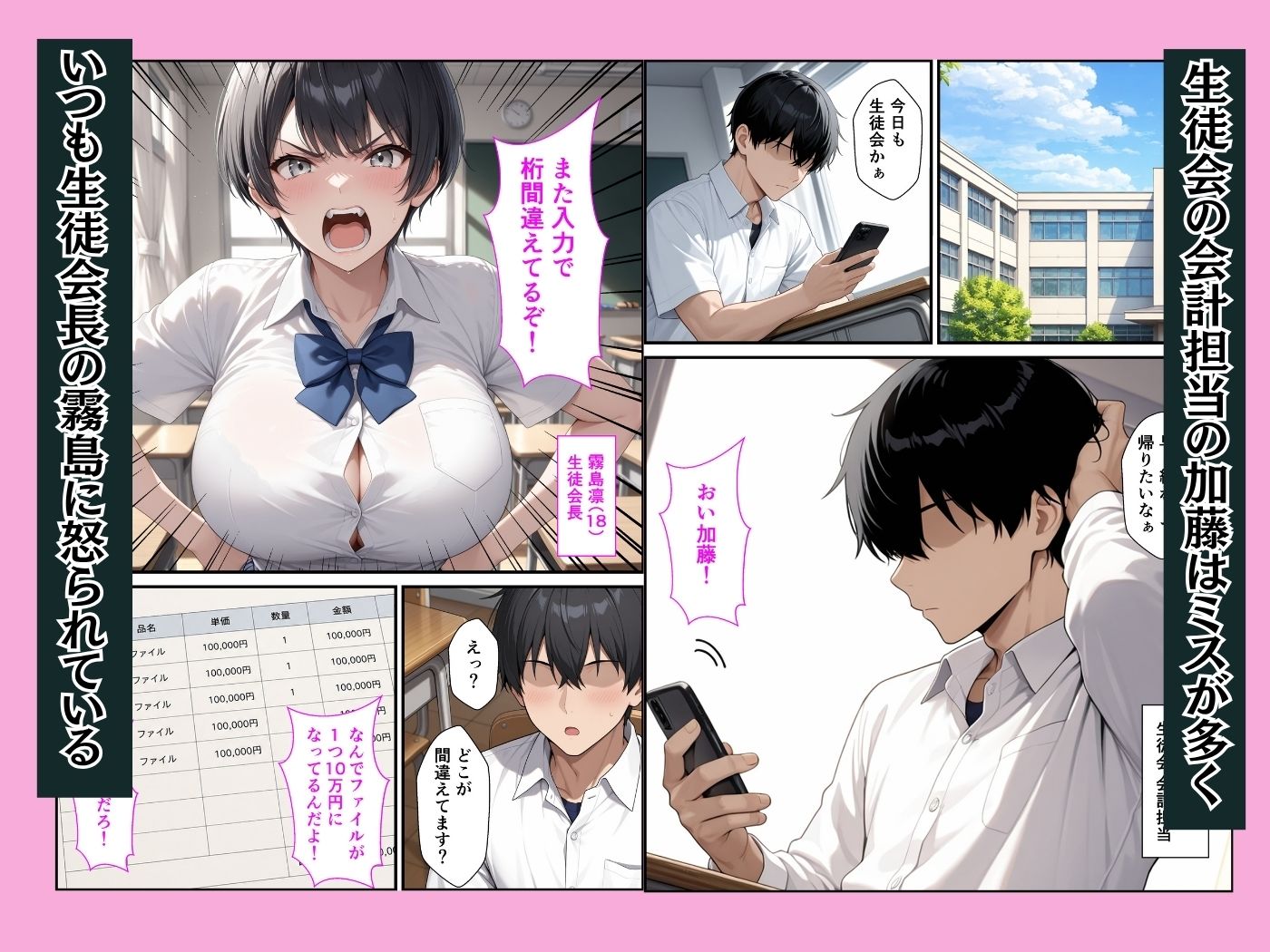 ボーイッシュ生徒会長の弱みを握って強●セックスしたらメス堕ちした話 画像1