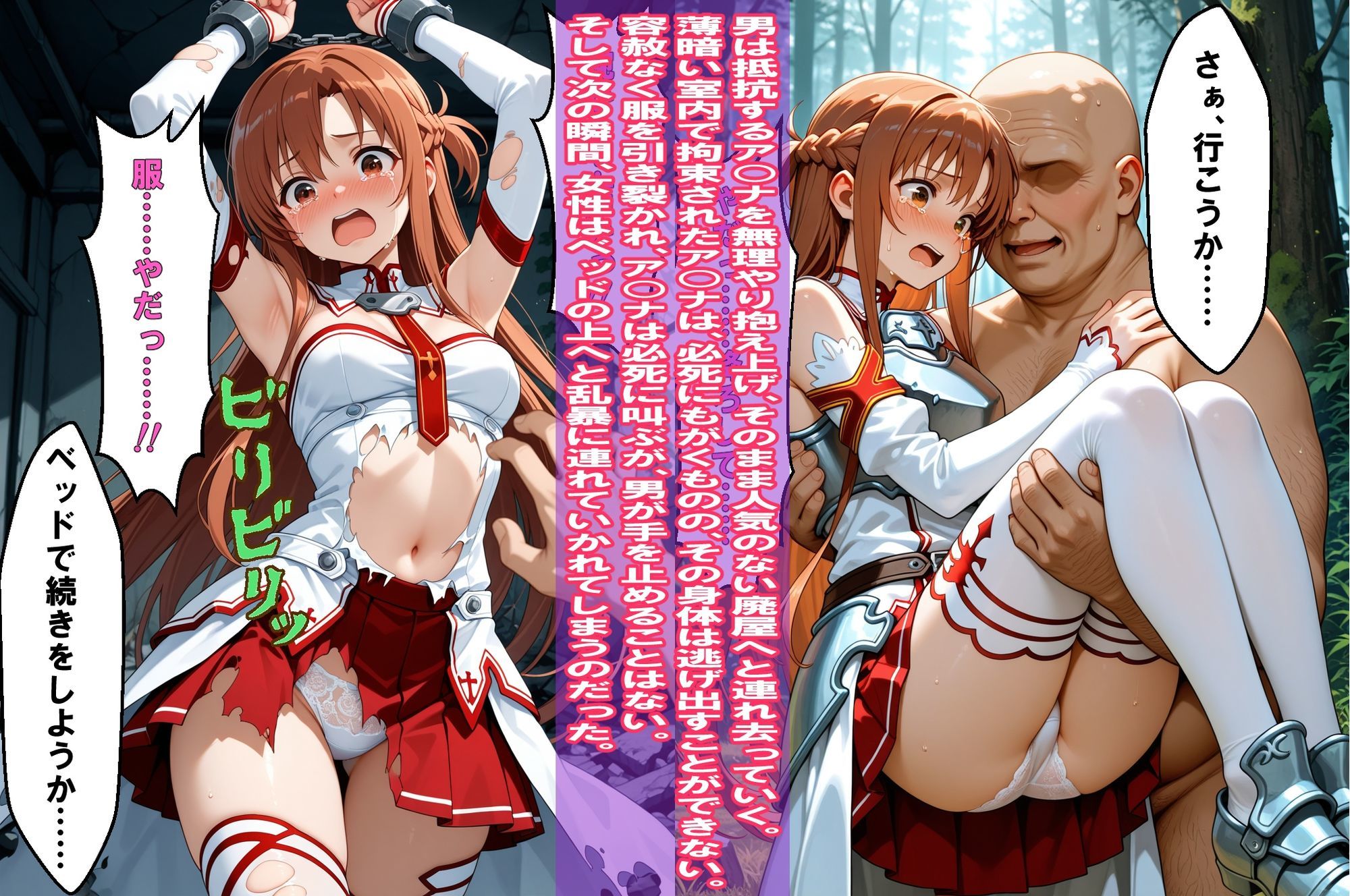 『狙われた女剣士、羞恥監禁』（ア○ナ）＆『ARアイドル悪質プレイヤーの餌食』（ユナ）2冊セット、動画12本セット、【静止画4K、動画2Kサイズ】 画像5