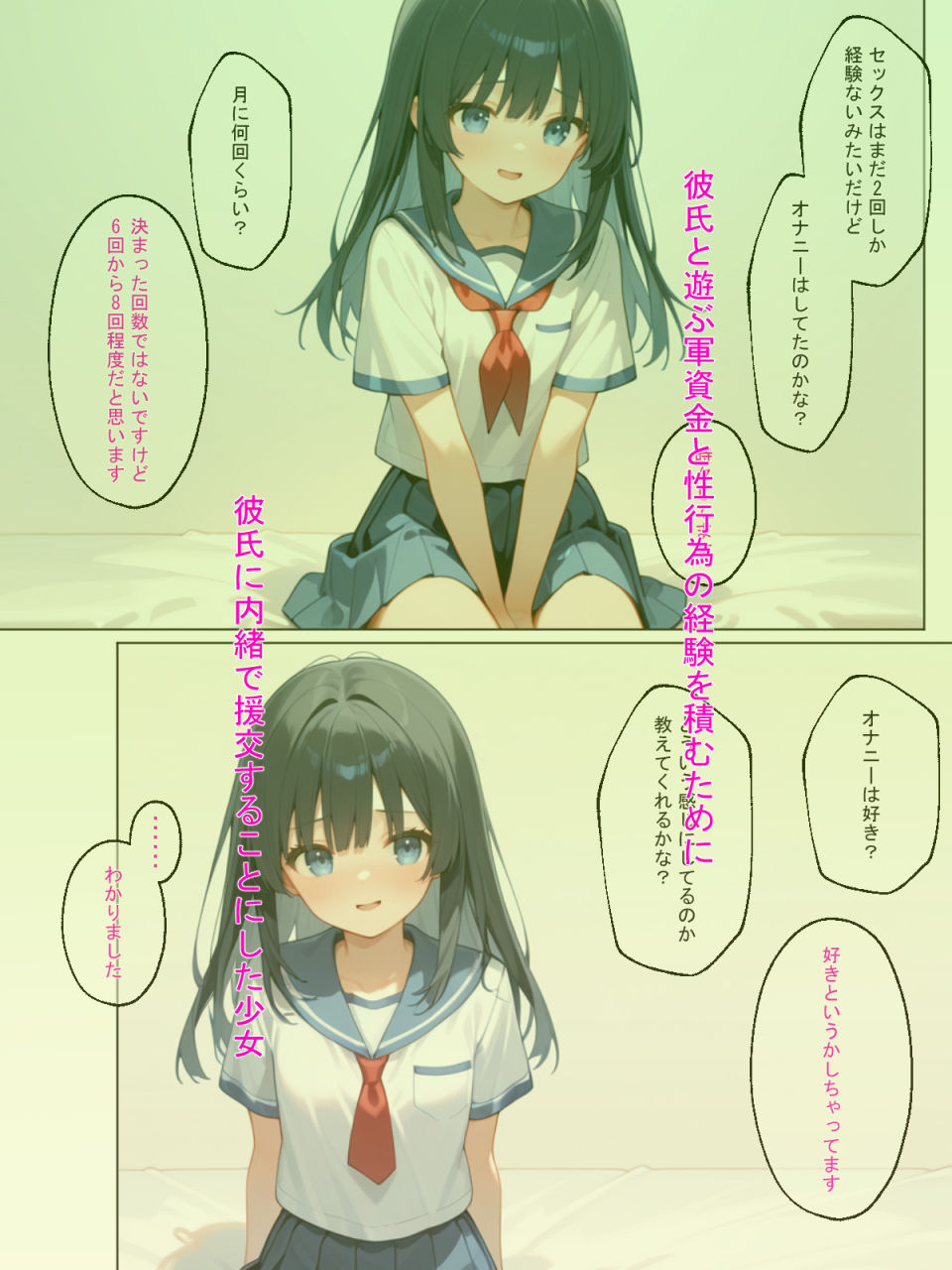 彼氏に内緒で援交した少女に中出しセックスを教えてみた！ 画像4