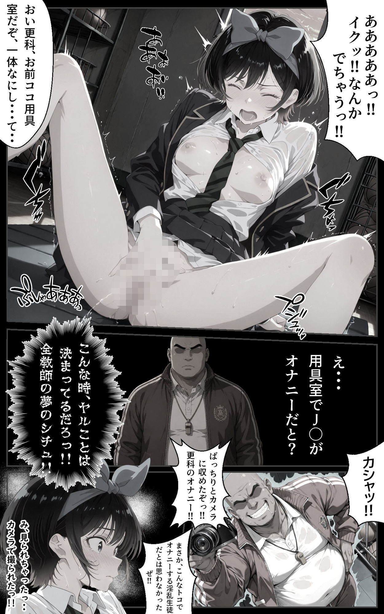 巨漢体育教師の俺と瑠夏ちゃんのイチャラブ？学校で秘密（はーと）の快楽堕ちSEX（はーと）6