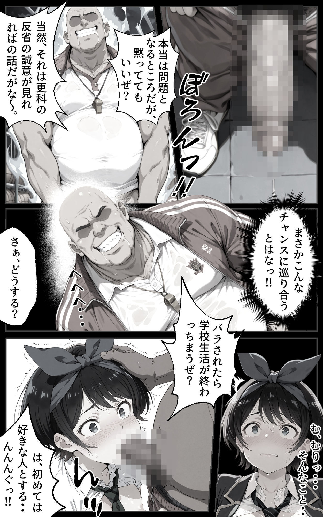 巨漢体育教師の俺と瑠夏ちゃんのイチャラブ？学校で秘密（はーと）の快楽堕ちSEX（はーと）7