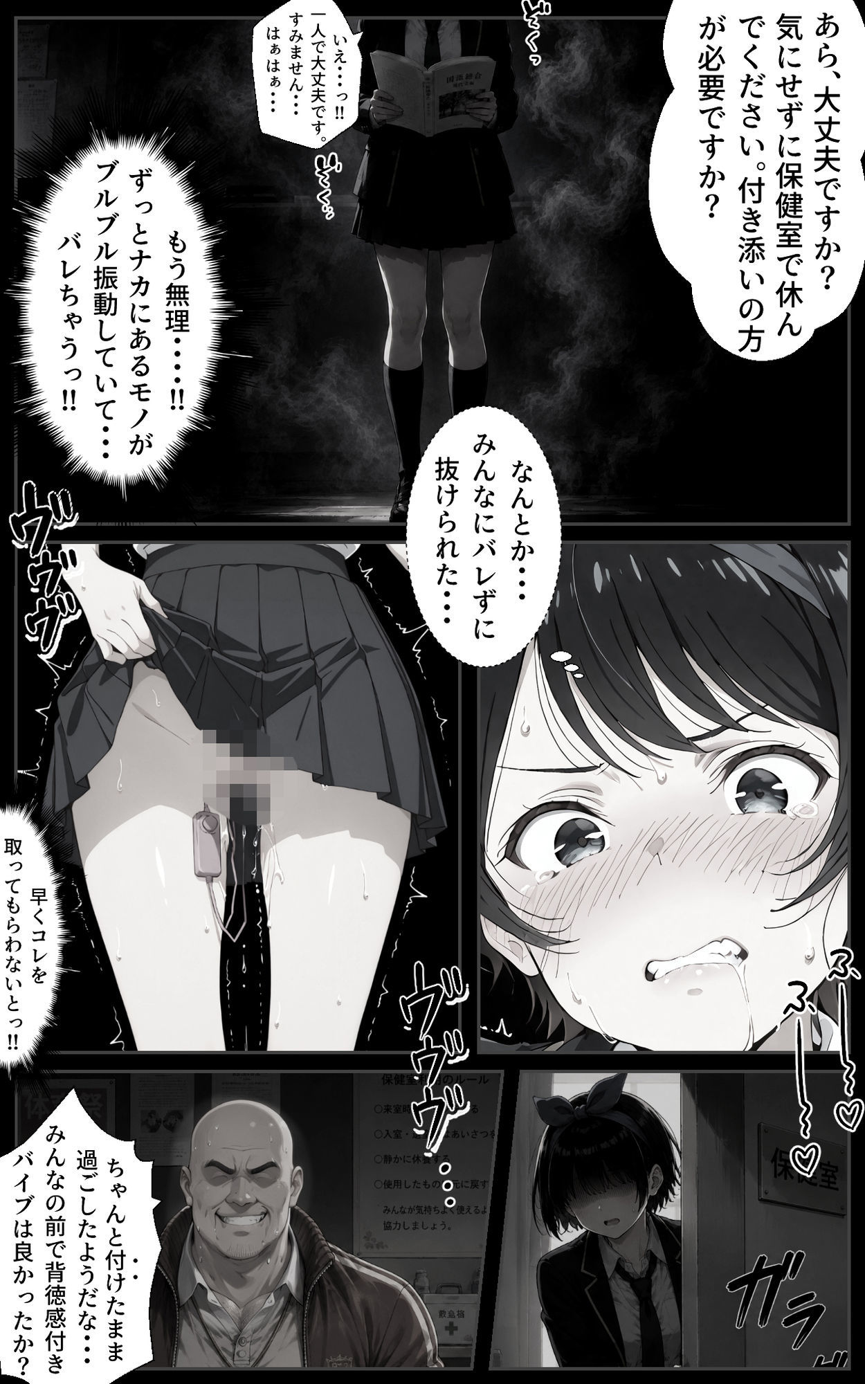 巨漢体育教師の俺と瑠夏ちゃんのイチャラブ？学校で秘密（はーと）の快楽堕ちSEX（はーと）9