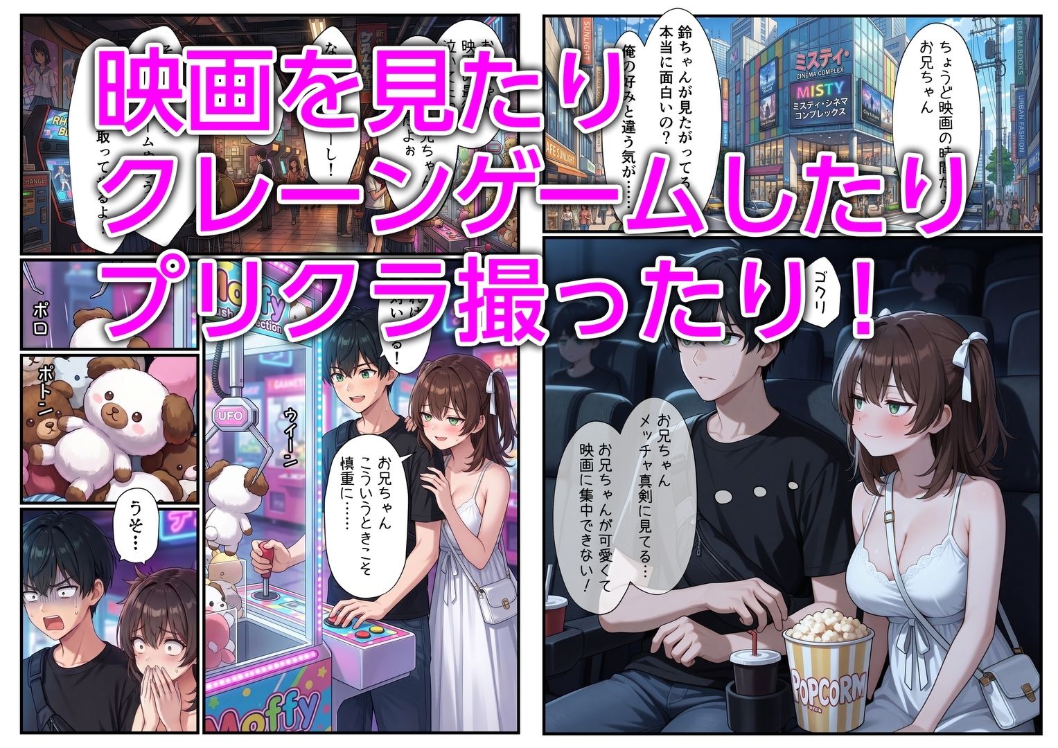 妹と恋人ごっこ 交尾ごっこ3 〜デート&野外エッチ編〜 画像2