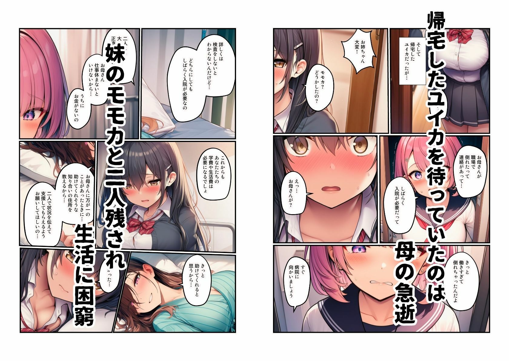 【生活困窮JKが姉妹丼】パパ活相手は彼のパパ 画像3