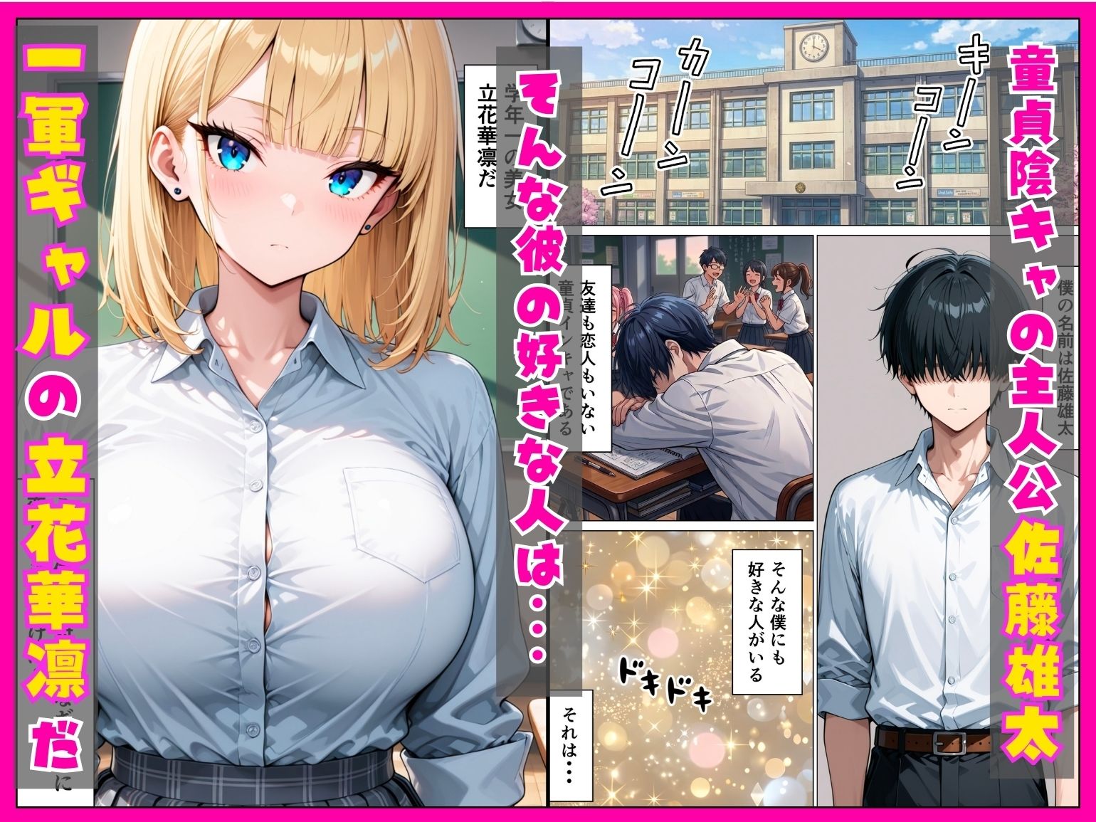 童貞陰キャの僕が一軍ギャルと甘々中出しセックスした話 画像1