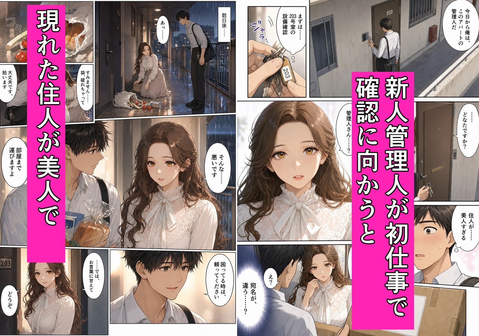 アパートの管理人になったら住人が美人だった件
