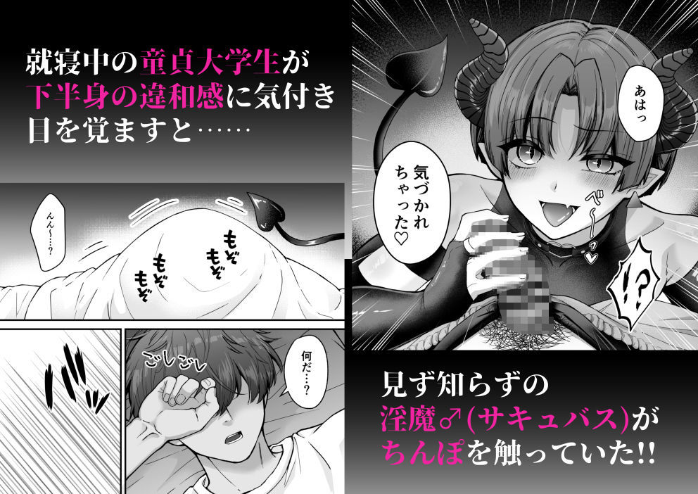 カントボーイメス○キ淫魔♂童貞の極太チンポで分からせ!! 画像1
