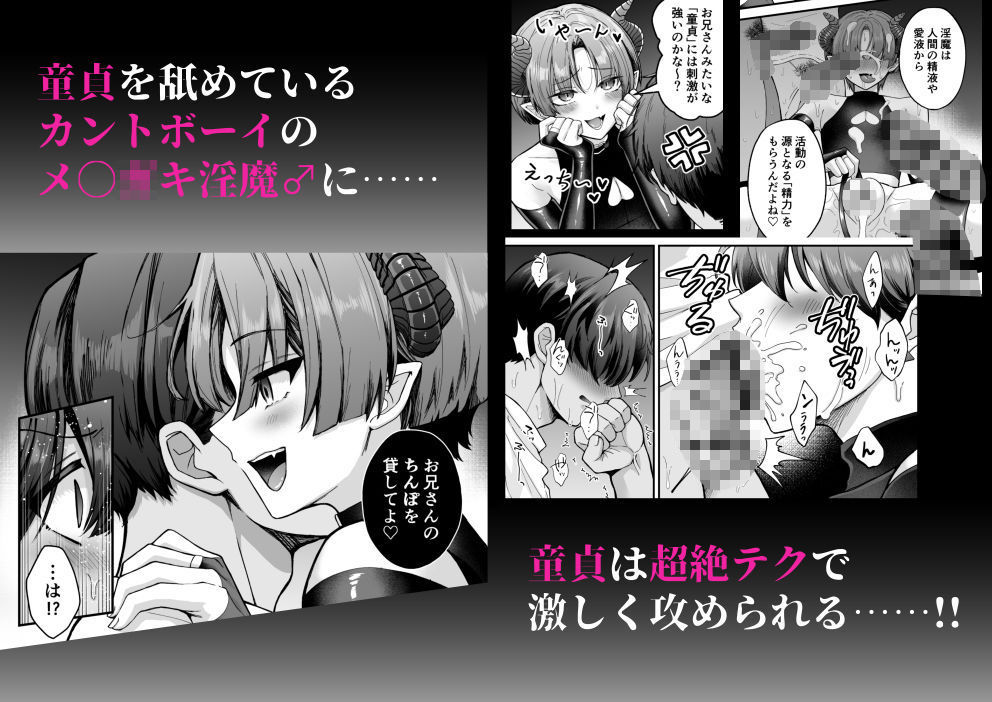 カントボーイメス○キ淫魔♂童貞の極太チンポで分からせ!! 画像2