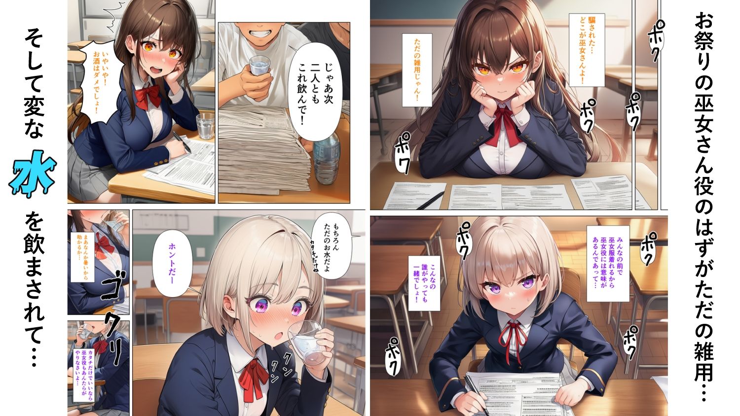学校の帰りに寄った町内会で変な水を飲まされて集団の男たちに乱暴なことされちゃった話_4